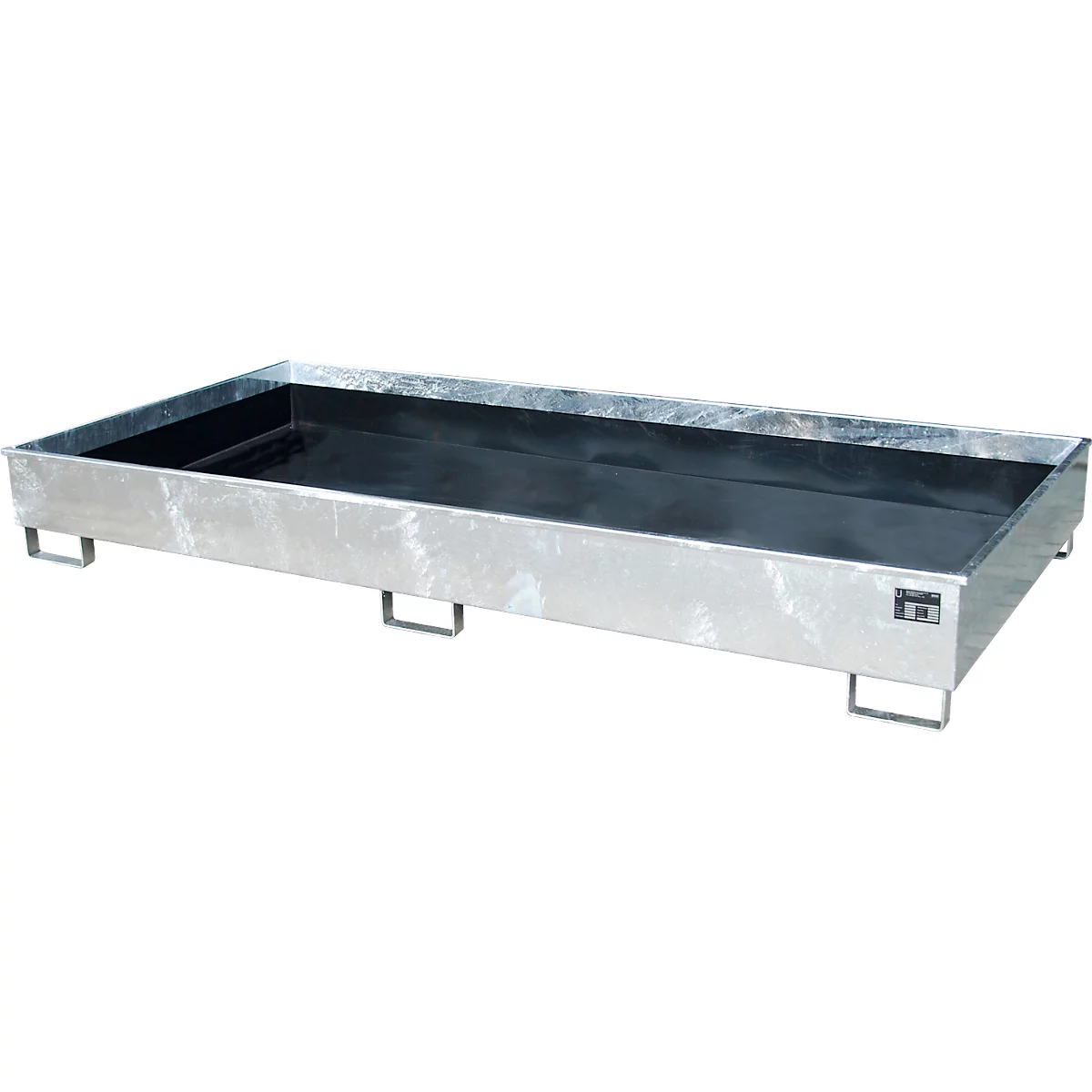 Bauer Regalwanne RW 2700-2 PE, mit PE-Einsatz, L 2665 x B 1315 x H 305 mm, feuerverzinkt