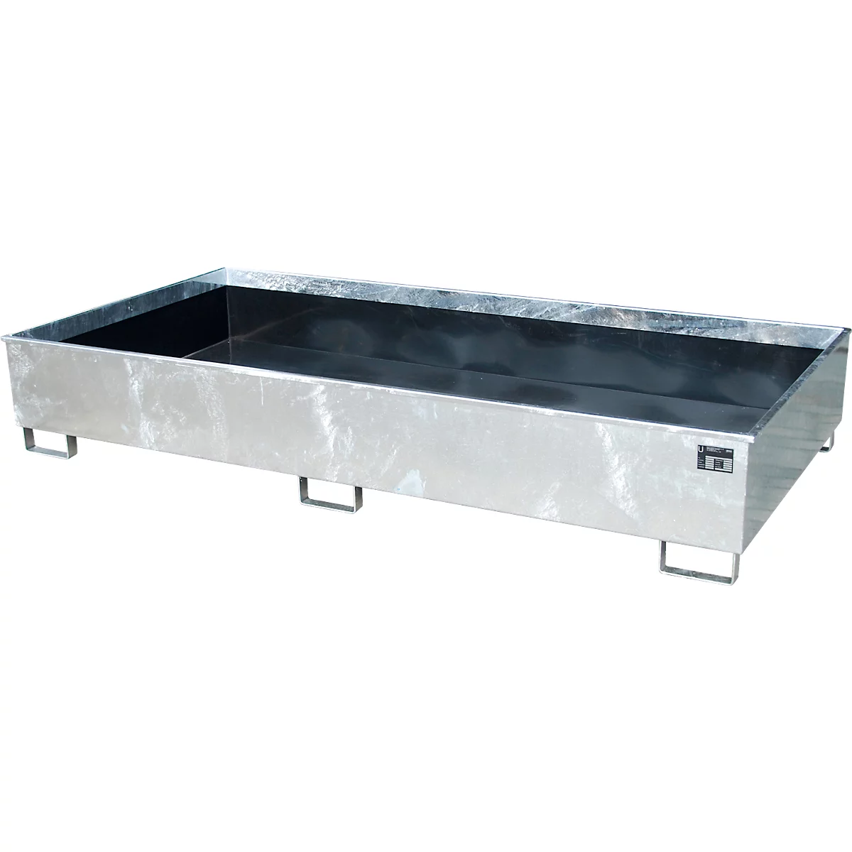Bauer Regalwanne RW 2700-3 PE, mit PE-Einsatz, L 2665 x B 1315 x H 440 mm, feuerverzinkt