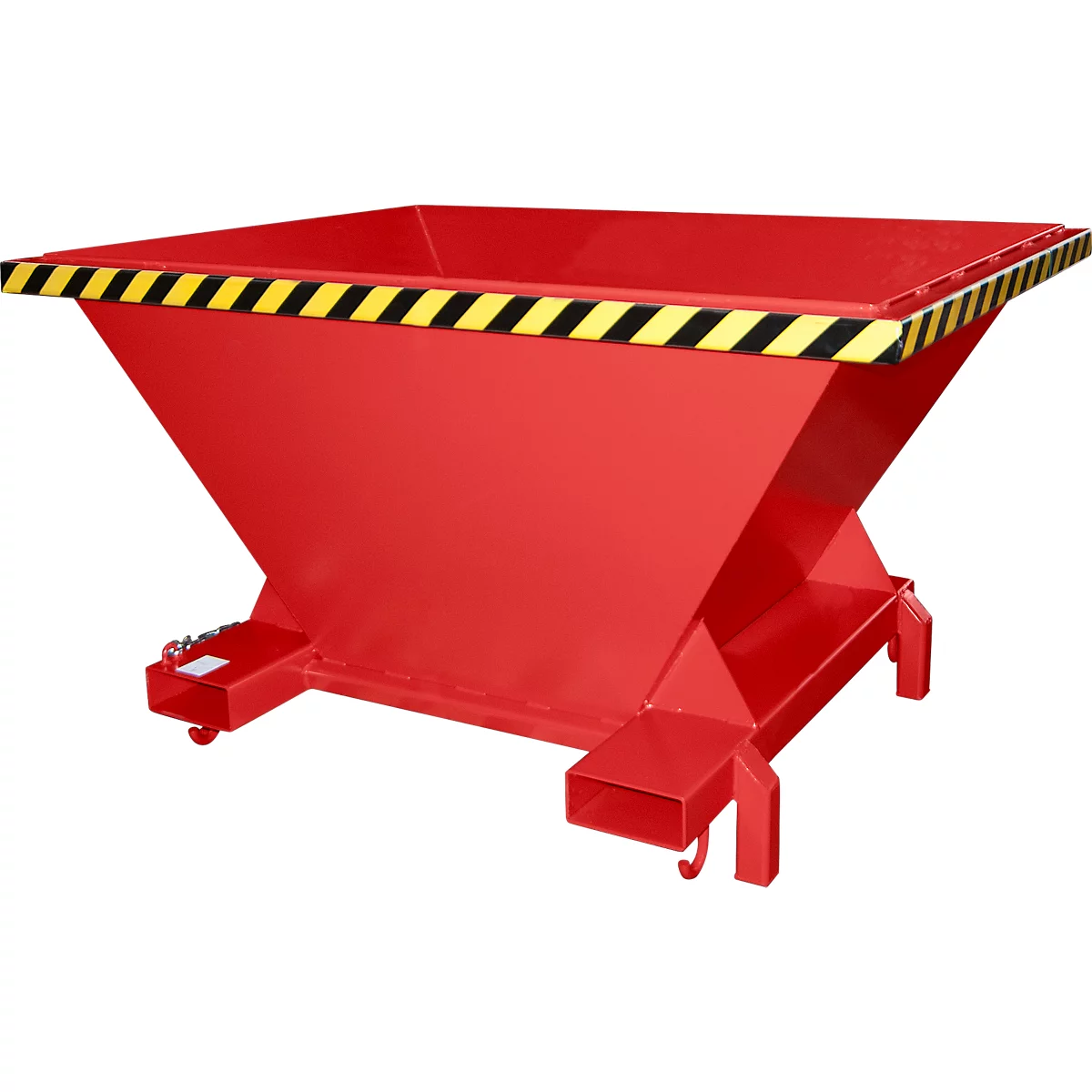 Bauer SBT Befülltrichter, Stahlblech, Stützfüße, Einfahrtaschen, lackiert, L 1320 x B 1710 x H 990 mm, feuerrot RAL 3000
