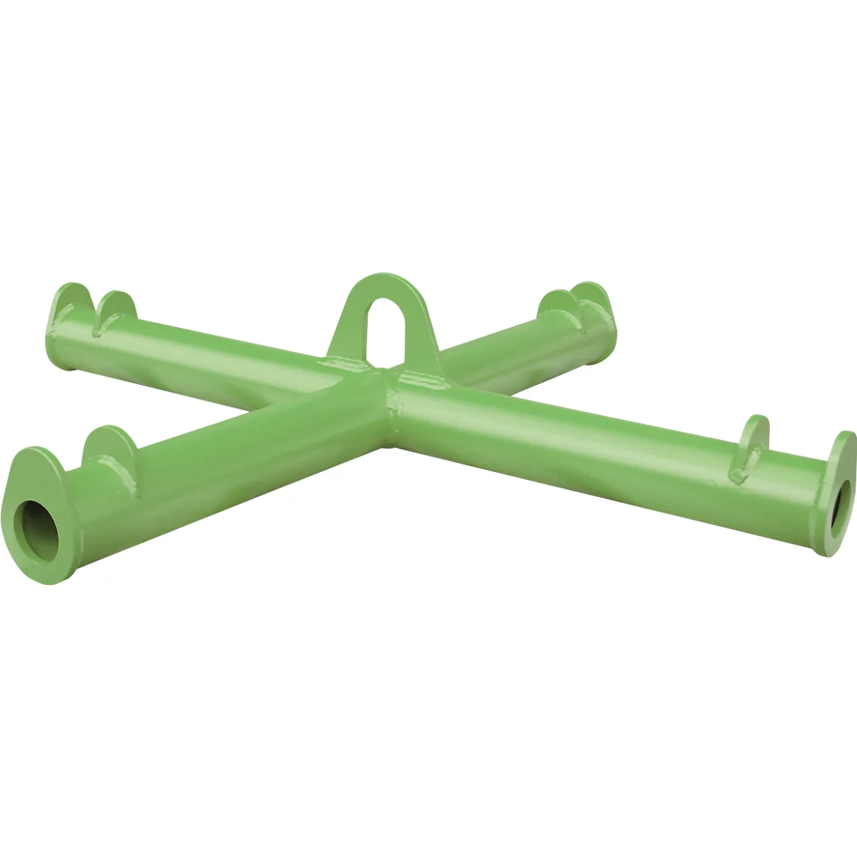Bauer Traverse pour big bags TBB, pour grue, L 1100 x l 1100 x H 215 mm, jusqu'à 2000 kg, tube d'acier, vert réséda