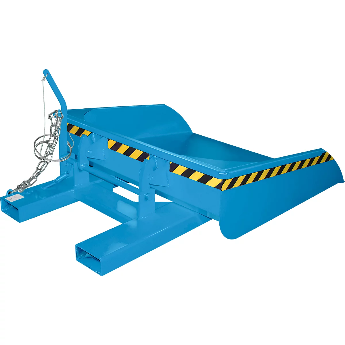 Bauer vorkheftruckbak BSI 50, kabelontgrendeling, L 1810 × B 1330 × H 710 mm, 0,5 m³, tot 750 kg, gelakt staal, lichtblauw