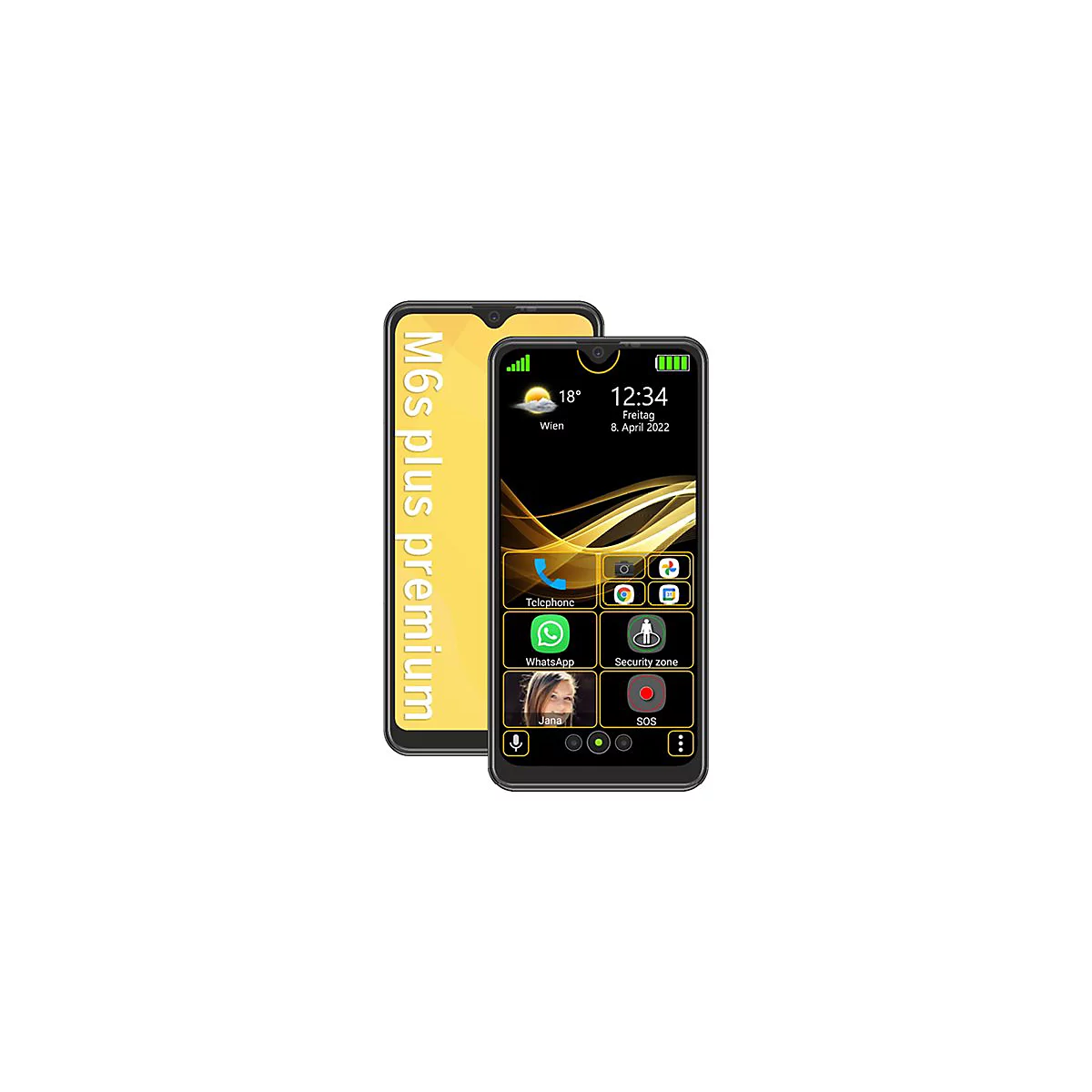 Bea-fon M6s plus - 4G Smartphone - Dual-SIM - RAM 3 GB / Interner Speicher 32 GB - microSD slot - 6.26'