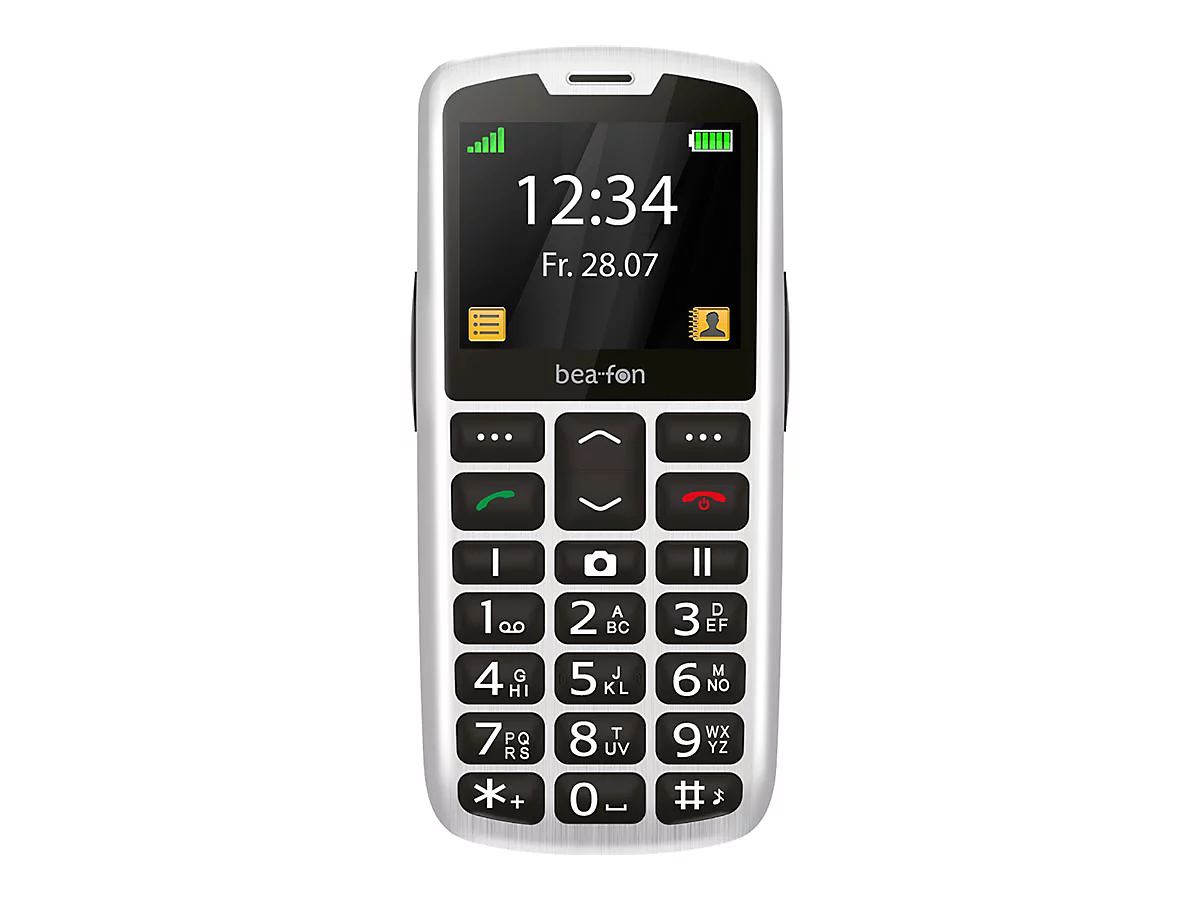 Bea-fon Silver Line - 4G Feature Phone - microSD slot - LCD-Anzeige - 176 x 220 Pixel - rear camera 0,3 MP