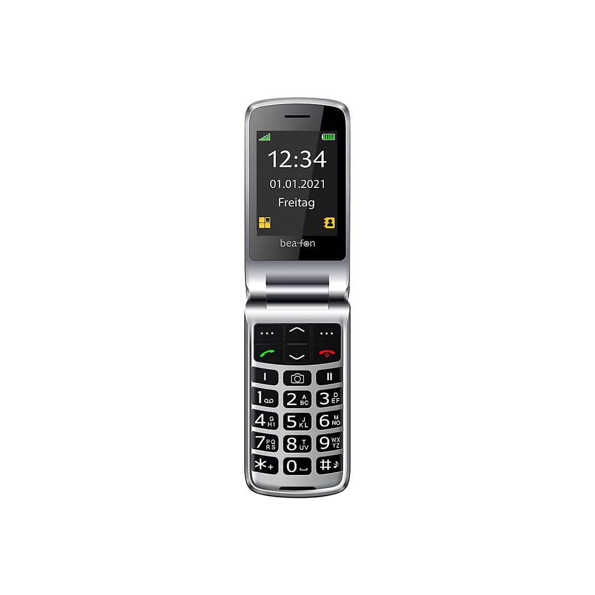 Bea-fon Silver Line SL645 - Feature Phone - microSD slot - LCD-Anzeige - 240 x 320 Pixel - rear camera 3 MP