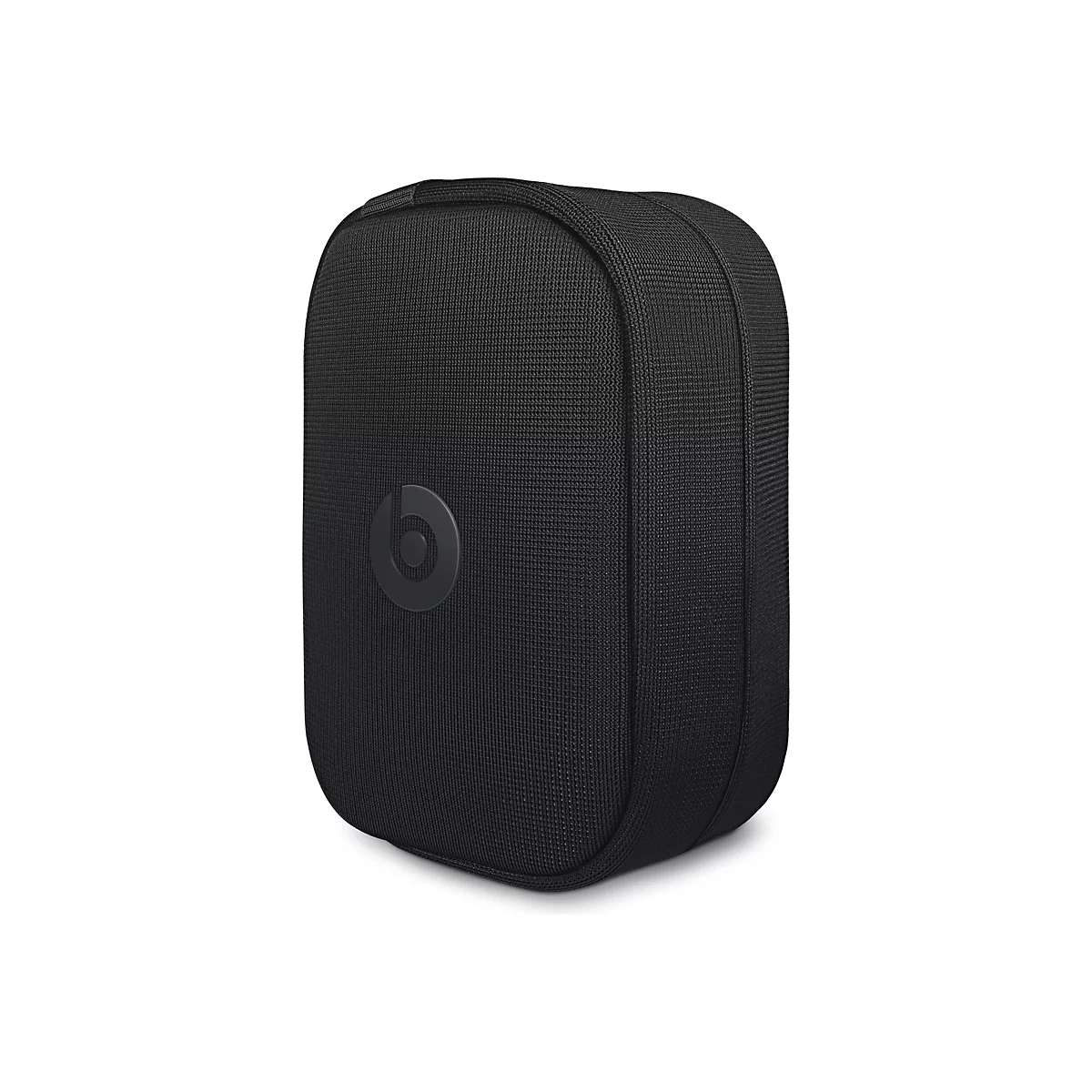 Schwarzes, lÃ¤ngliches Etui mit Beats-Logo. GekÃ¶rntes Material, abgerundete Form.