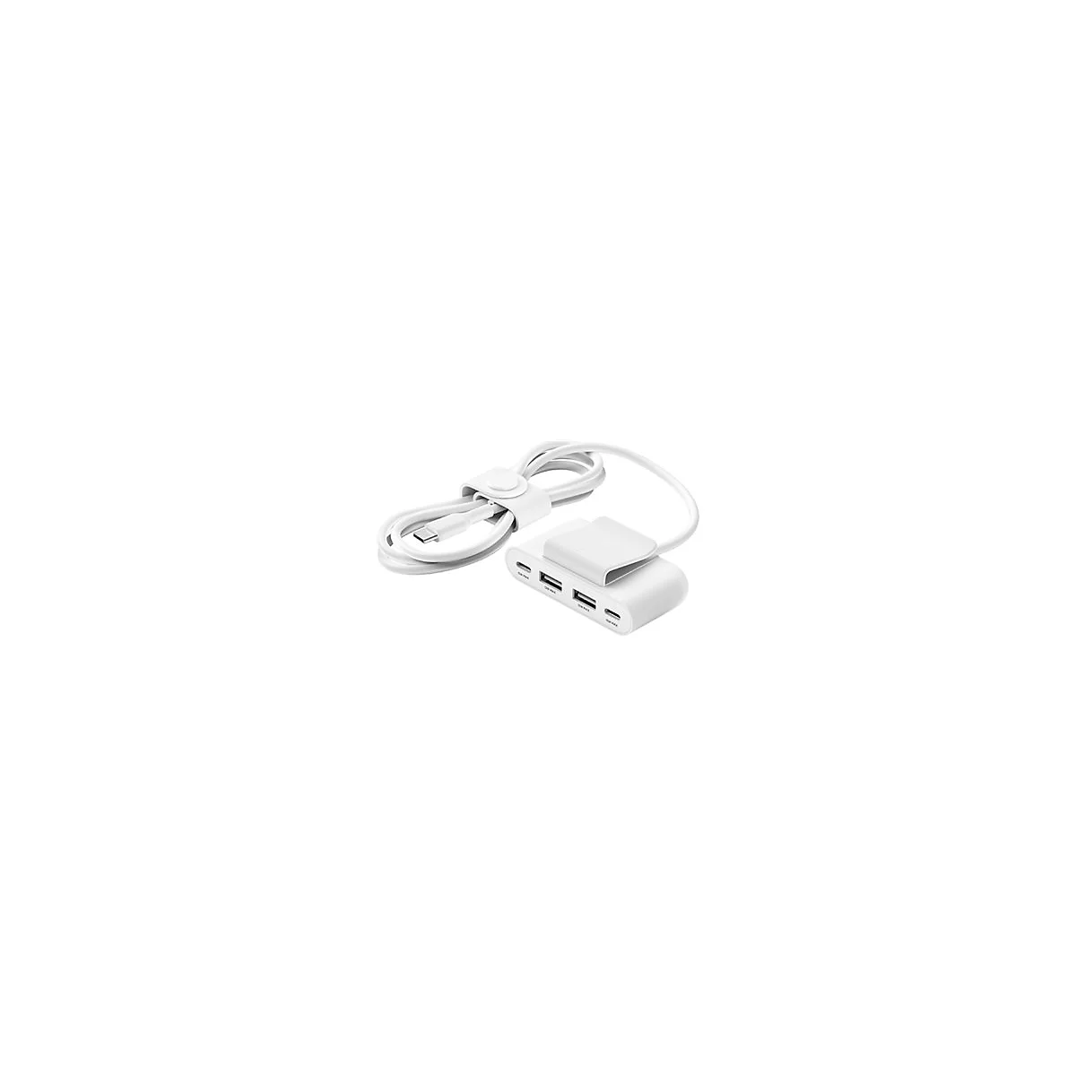 Belkin BoostCharge - Ladesteifen - 4 Ausgabeanschlussstellen (2 x USB-C, 2 x USB) - weiß