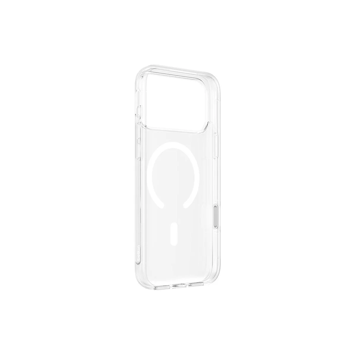 Coque transparente pour iPhone avec anneau magnétique. Marque Belkin.