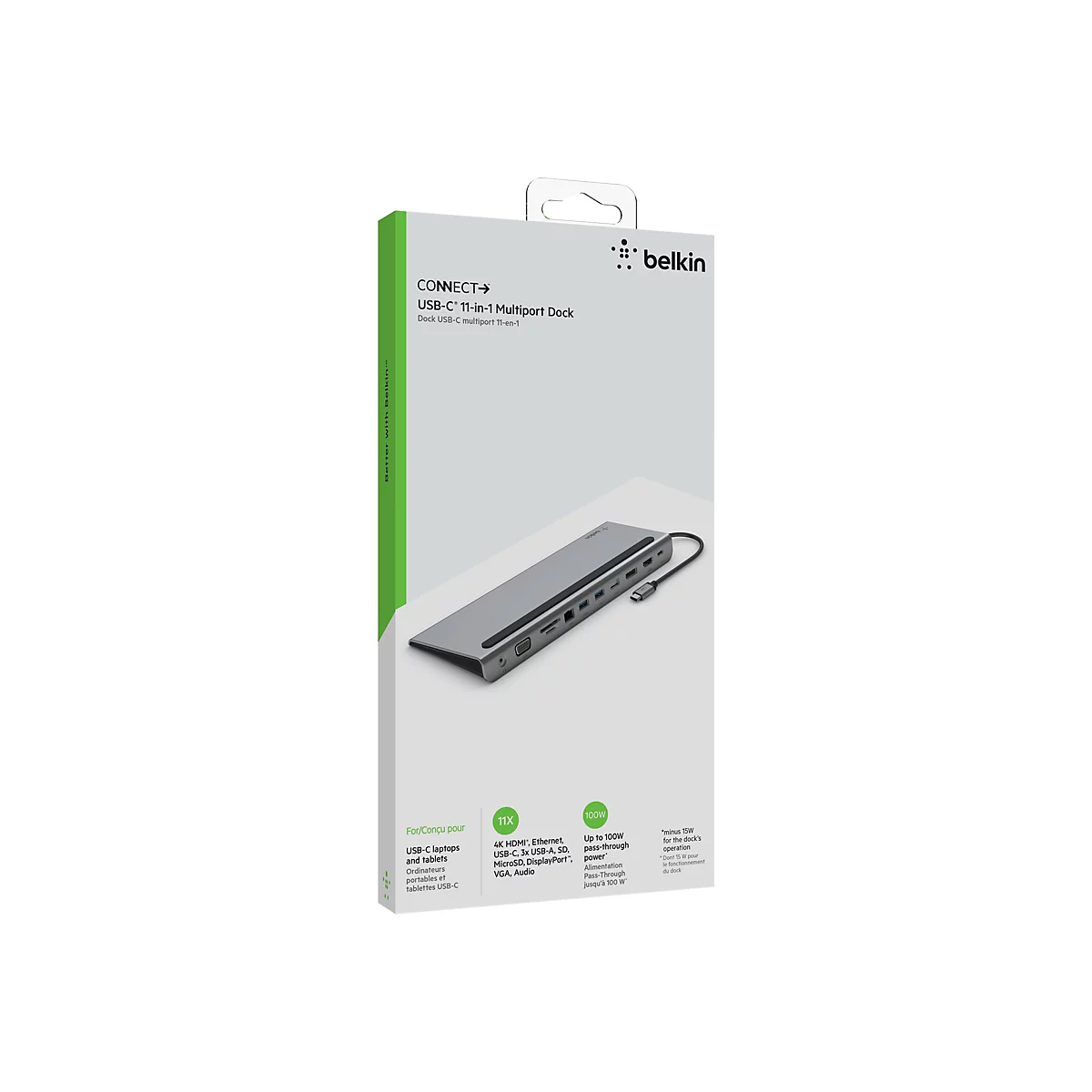 Belkin CONNECT 11-in-1 Multiport-Dock - USB-C - VGA, HDMI, DP - GigE