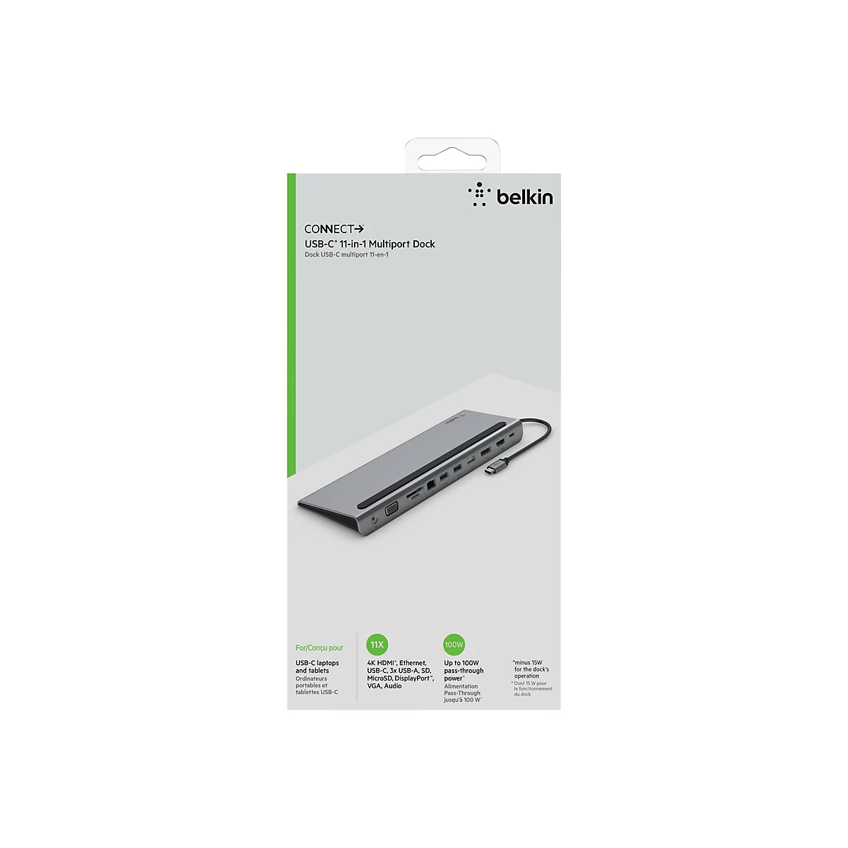 Belkin CONNECT 11-in-1 Multiport-Dock - USB-C - VGA, HDMI, DP - GigE