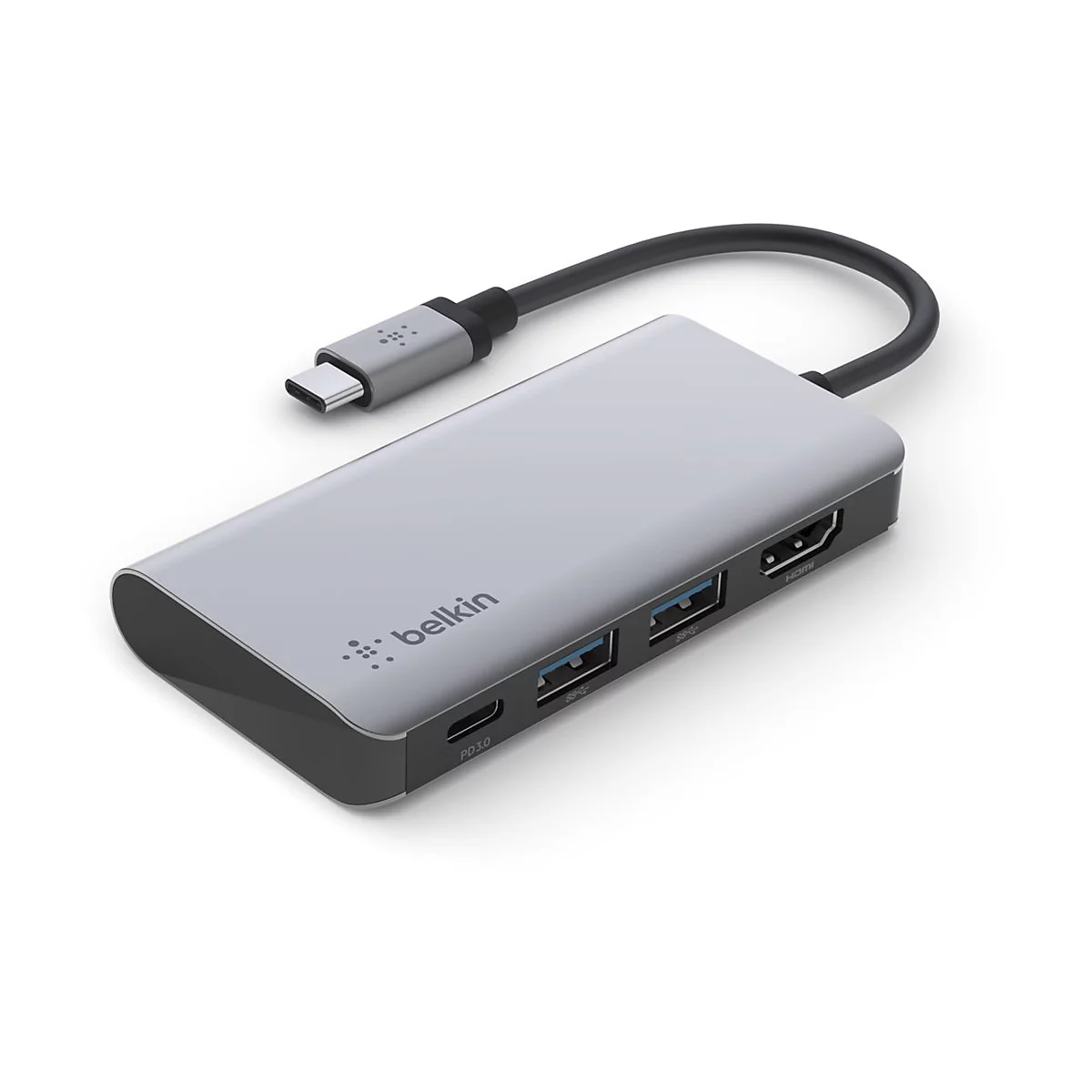 Belkin CONNECT 4-in-1 multiport hub adapter - USB-C - HDMI