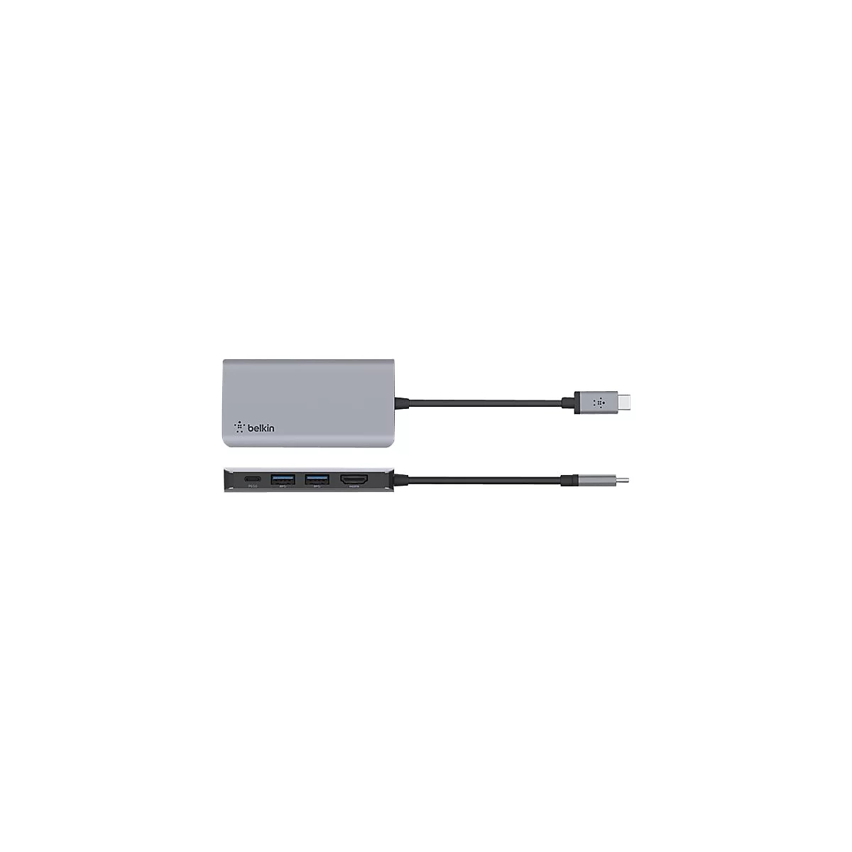 Belkin CONNECT 4-in-1 multiport hub adapter - USB-C - HDMI