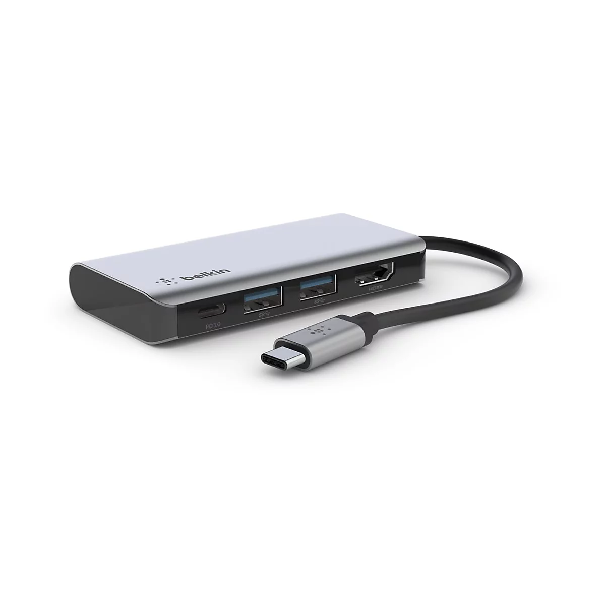 Belkin CONNECT 4-in-1 multiport hub adapter - USB-C - HDMI