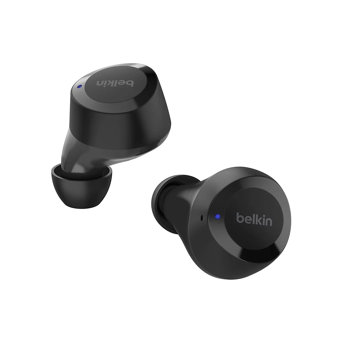Belkin SoundForm Bolt - True Wireless-Kopfhörer mit Mikrofon - im Ohr - Bluetooth - Schwarz - für Apple iPhone 14, 14 Plus, 14 Pro, 14 Pro Max; Samsung Galaxy S22 5G, S22 Ultra 5G, S22+ 5G