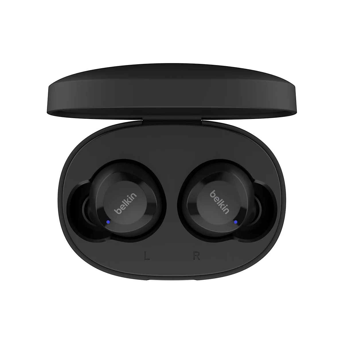 Belkin SoundForm Bolt - True Wireless-Kopfhörer mit Mikrofon - im Ohr - Bluetooth - Schwarz - für Apple iPhone 14, 14 Plus, 14 Pro, 14 Pro Max; Samsung Galaxy S22 5G, S22 Ultra 5G, S22+ 5G