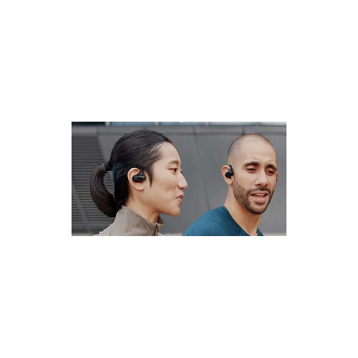 Belkin SoundForm ClearFit - True Wireless-Kopfhörer mit Mikrofon - offenes Ohr - über dem Ohr angebracht - Bluetooth - Schwarz
