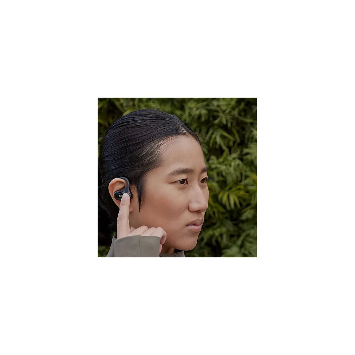 Belkin SoundForm ClearFit - True Wireless-Kopfhörer mit Mikrofon - offenes Ohr - über dem Ohr angebracht - Bluetooth - Schwarz