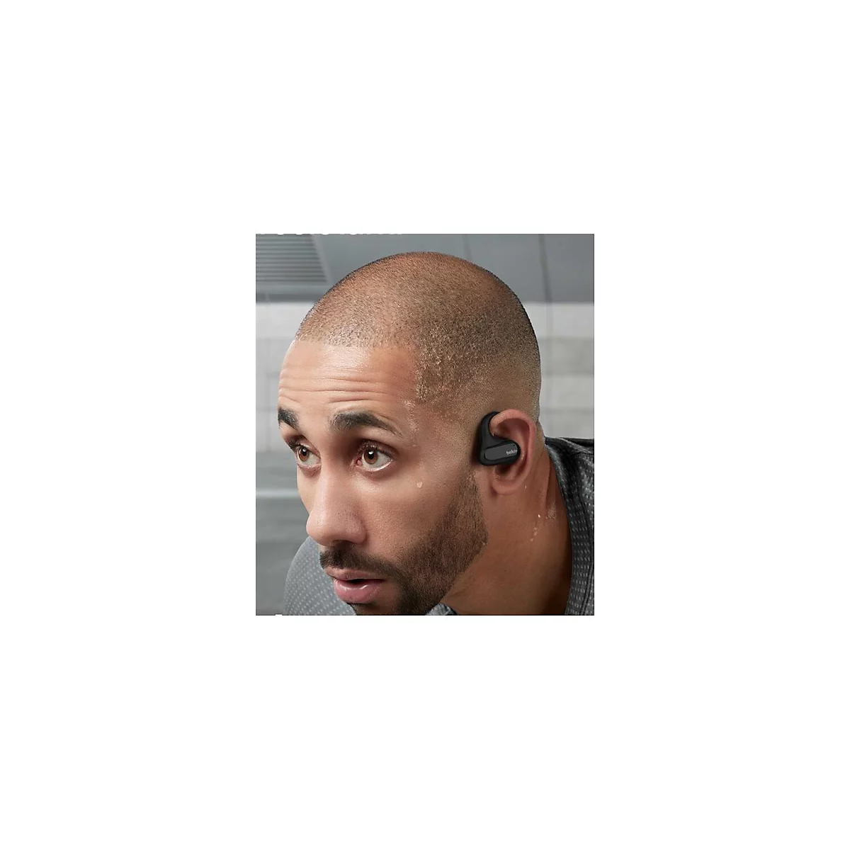 Belkin SoundForm ClearFit - True Wireless-Kopfhörer mit Mikrofon - offenes Ohr - über dem Ohr angebracht - Bluetooth - Schwarz