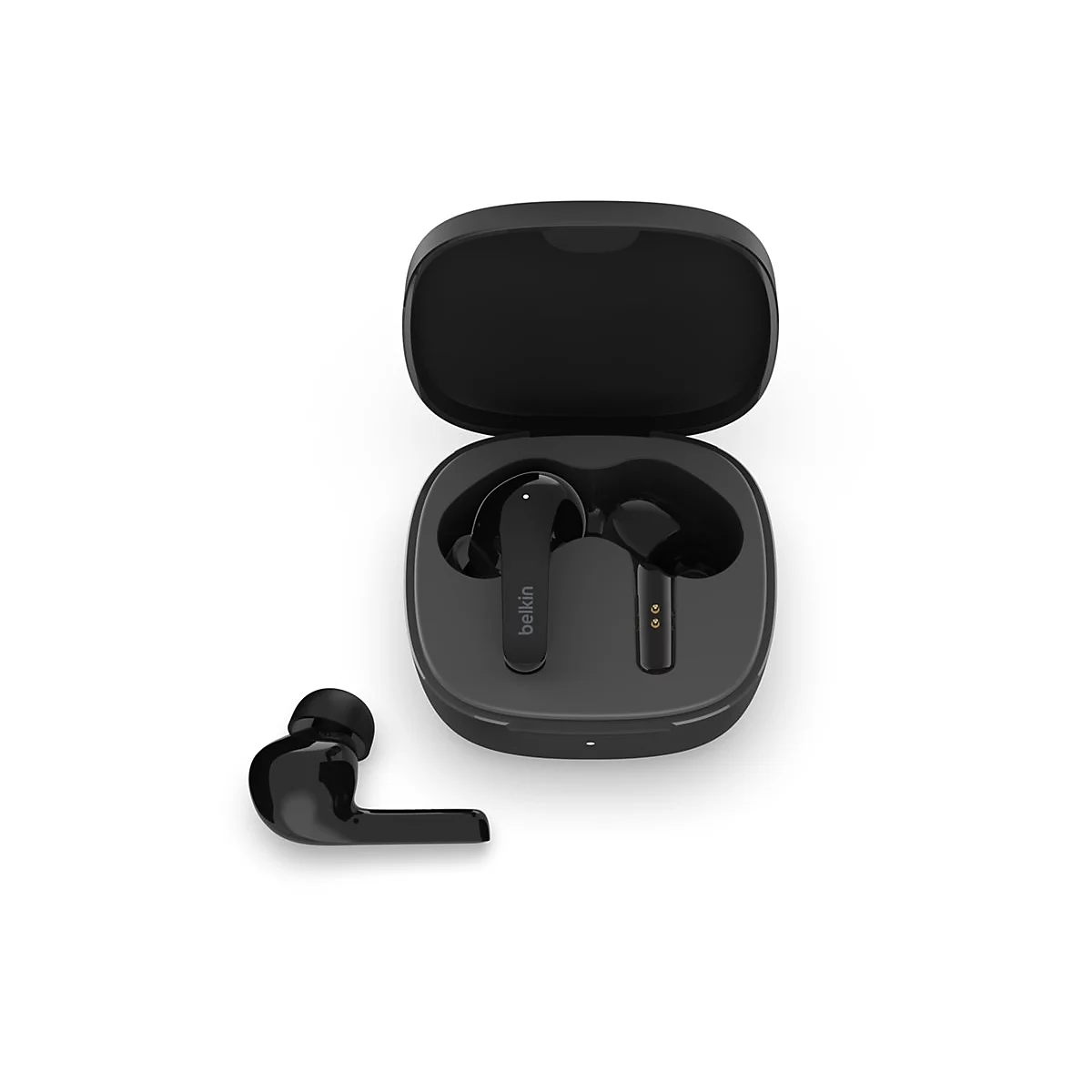 Belkin SoundForm Flow - True Wireless-Kopfhörer mit Mikrofon - im Ohr - Bluetooth - aktive Rauschunterdrückung - Schwarz