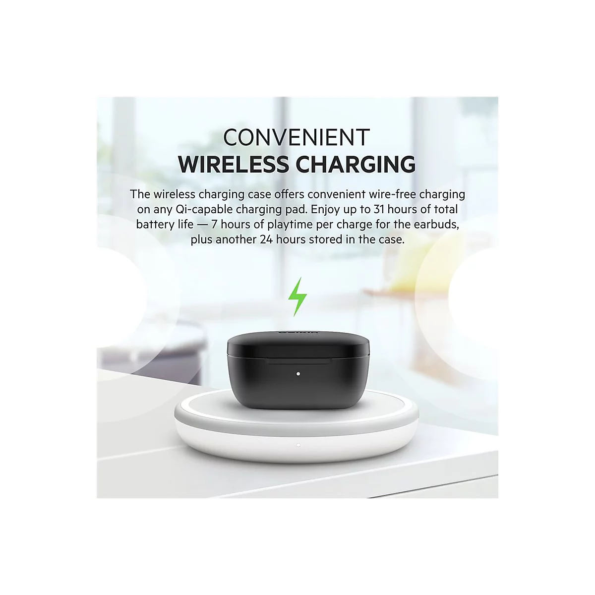 Belkin SoundForm Flow - True Wireless-Kopfhörer mit Mikrofon - im Ohr - Bluetooth - aktive Rauschunterdrückung - Schwarz