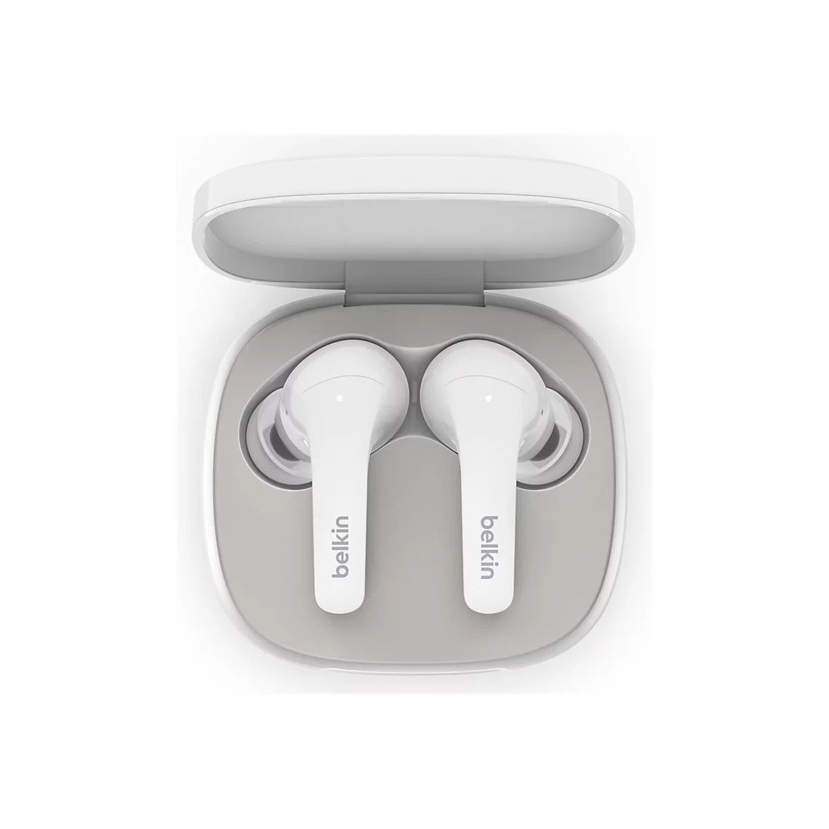 Belkin SoundForm Flow - True Wireless-Kopfhörer mit Mikrofon - im Ohr - Bluetooth - aktive Rauschunterdrückung - weiß