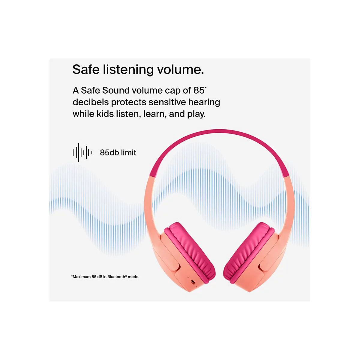 Belkin SoundForm Mini - Kopfhörer mit Mikrofon - On-Ear - Bluetooth - kabellos, kabelgebunden - 3,5 mm Stecker