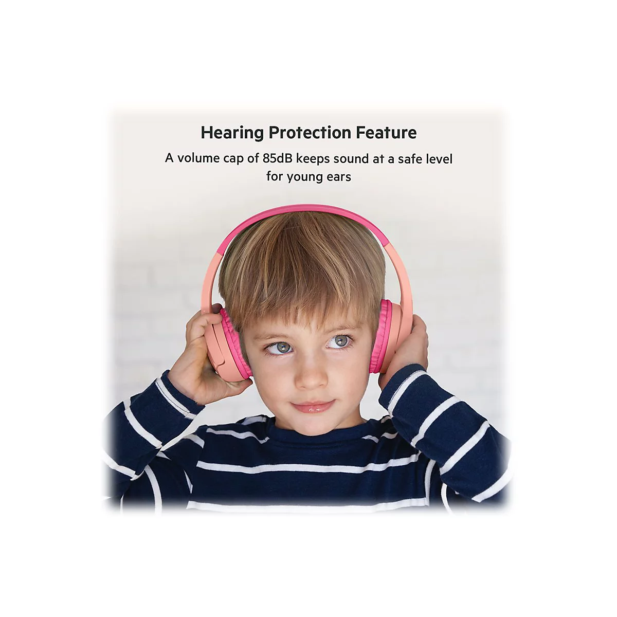 Belkin SoundForm Mini - Kopfhörer mit Mikrofon - On-Ear - kabelgebunden - 3,5 mm Stecker - pink