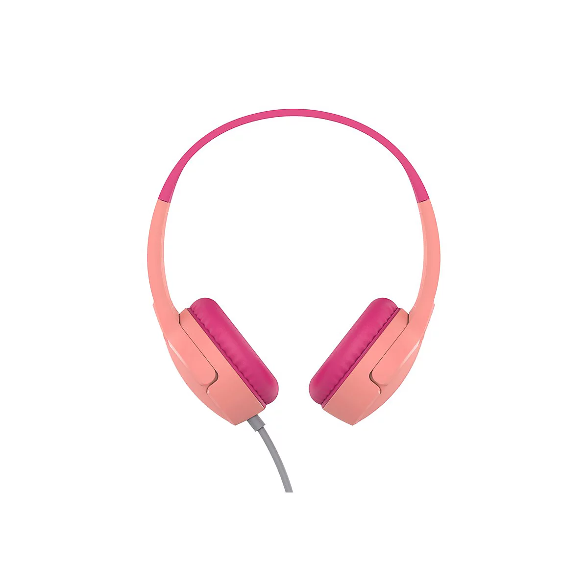 Belkin SoundForm Mini - Kopfhörer mit Mikrofon - On-Ear - kabelgebunden - 3,5 mm Stecker - pink