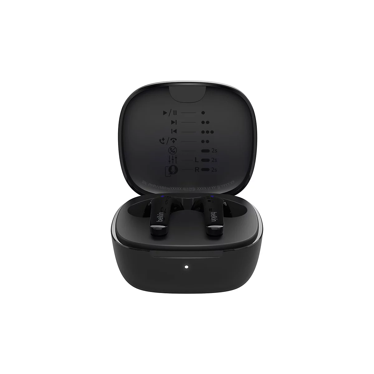 Belkin SoundForm Motion - True Wireless-Kopfhörer mit Mikrofon - im Ohr - Bluetooth - aktive Rauschunterdrückung - Geräuschisolierung