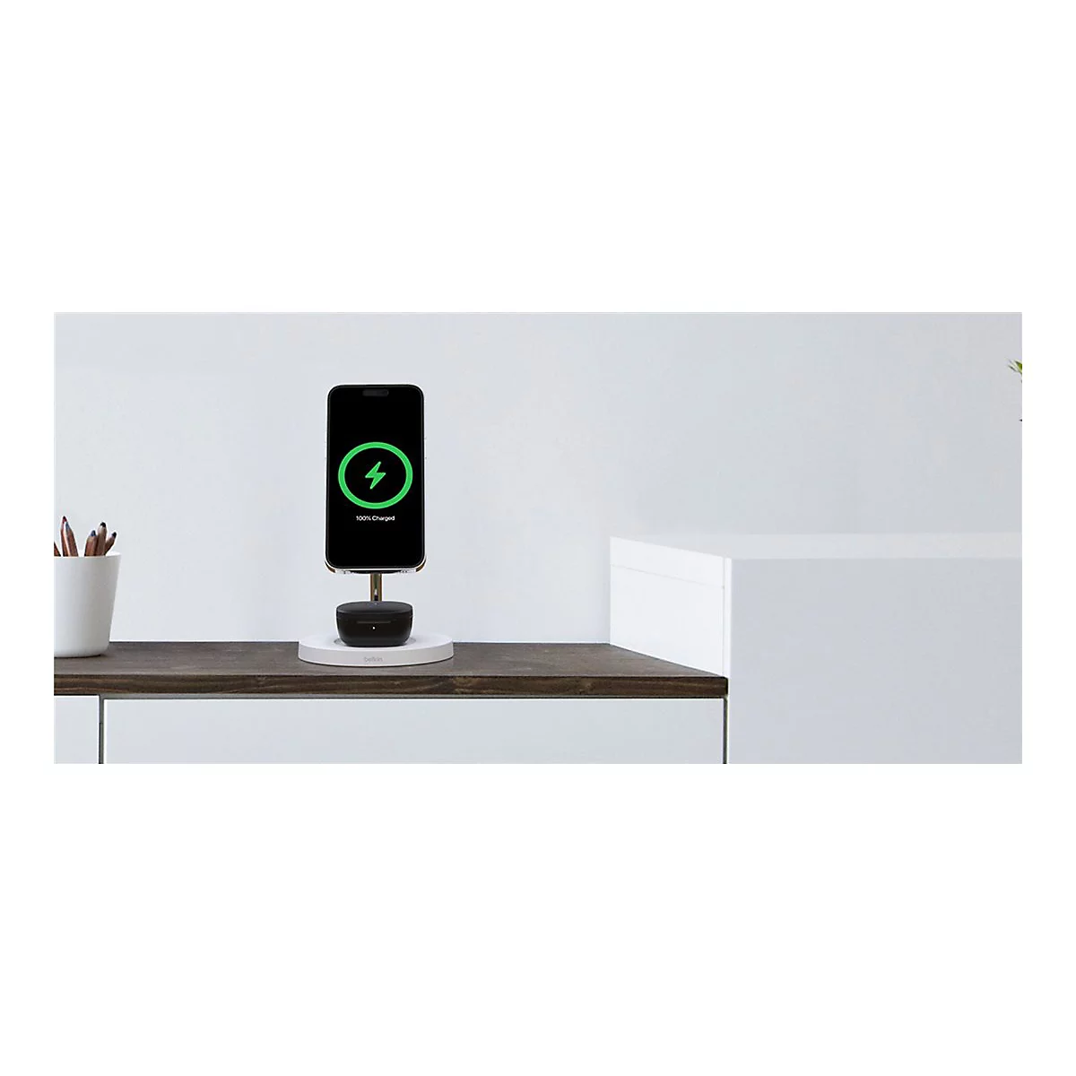 Belkin SoundForm Motion - True Wireless-Kopfhörer mit Mikrofon - im Ohr - Bluetooth - aktive Rauschunterdrückung - Geräuschisolierung