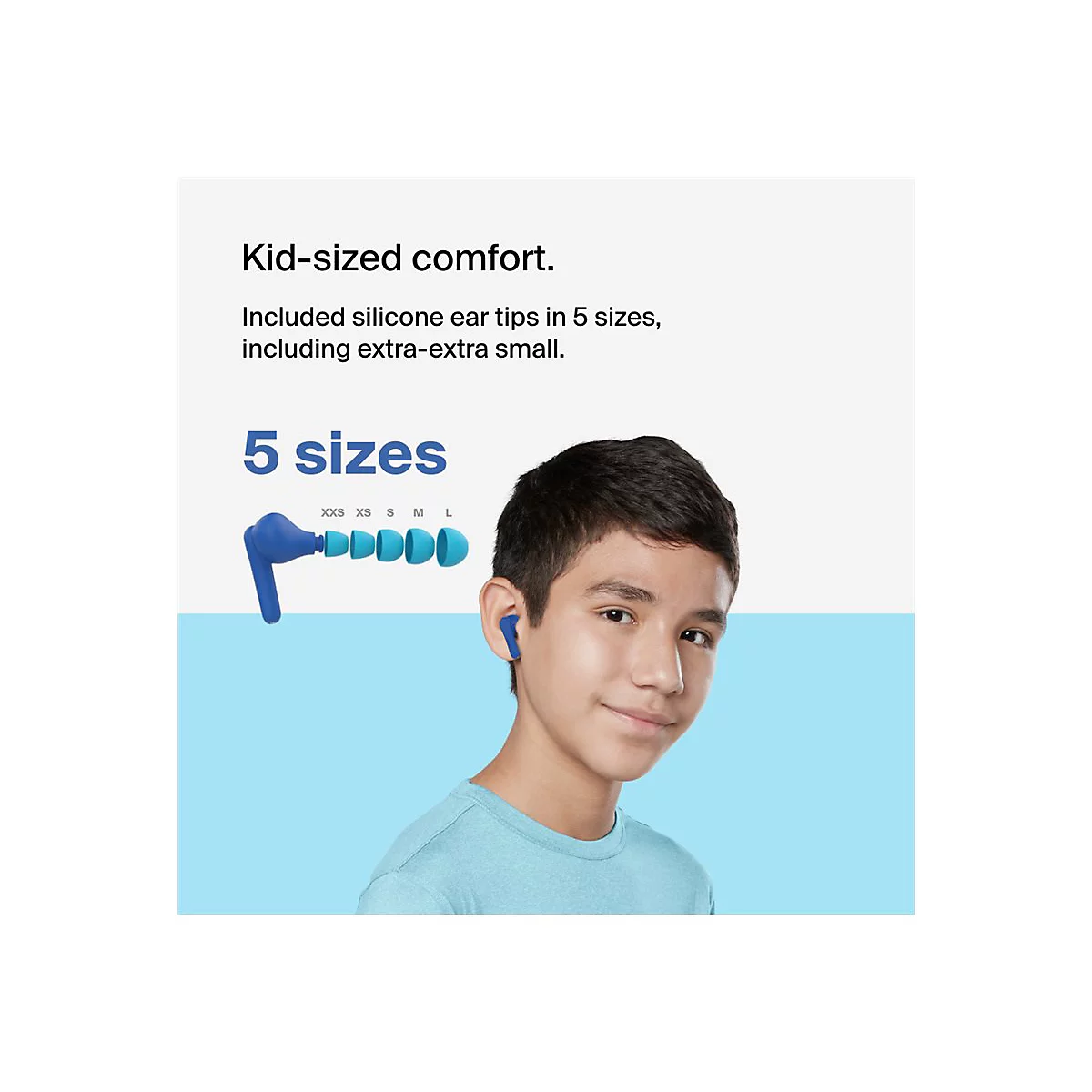 Belkin SoundForm Nano 2 for Kids - True Wireless-Kopfhörer mit Mikrofon - im Ohr - Bluetooth - Blau