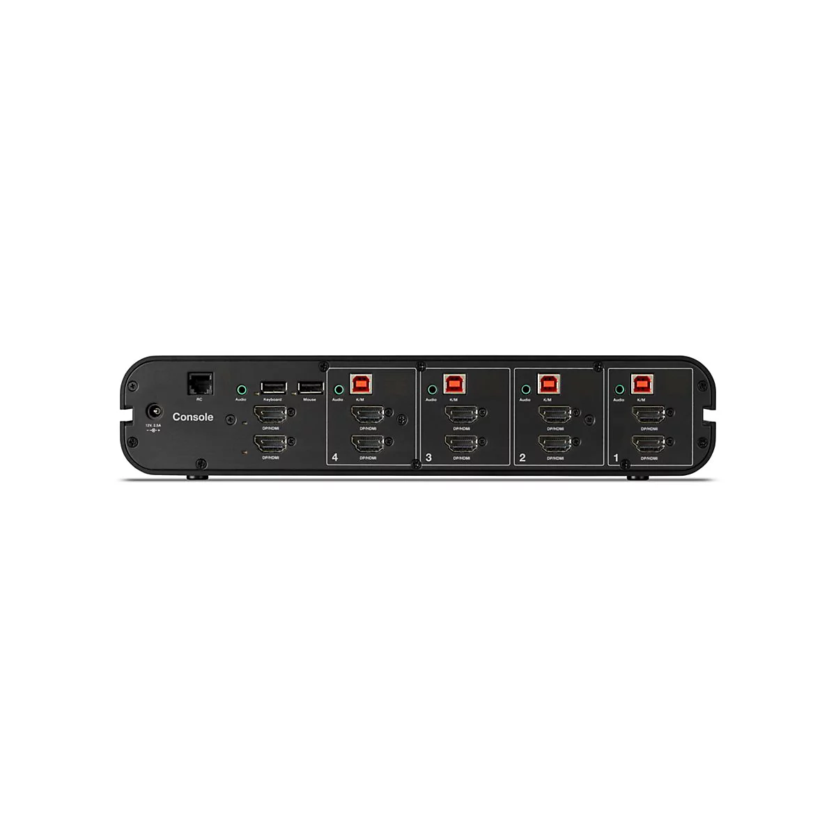 Belkin Universal Secure Dual-Head - 2. Generation - KVM-/Audio-Switch - 4 x KVM/Audio - 1 lokaler Benutzer - Desktop