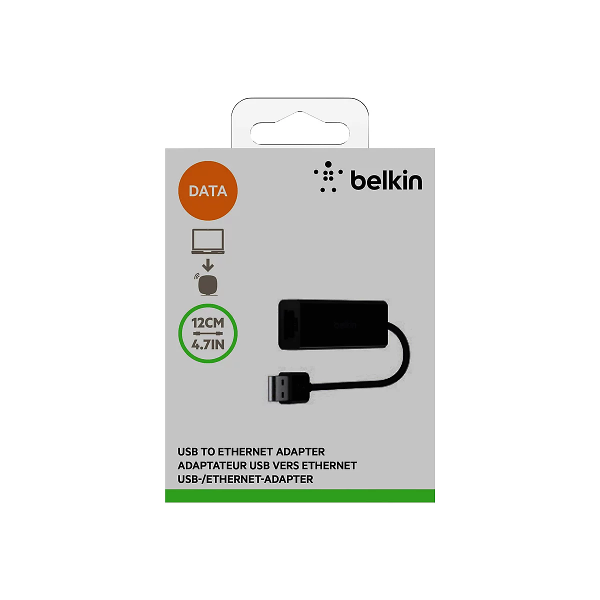 Belkin USB 2.0 Ethernet Adapter - Netzwerkadapter - USB 2.0 - 10/100 Ethernet