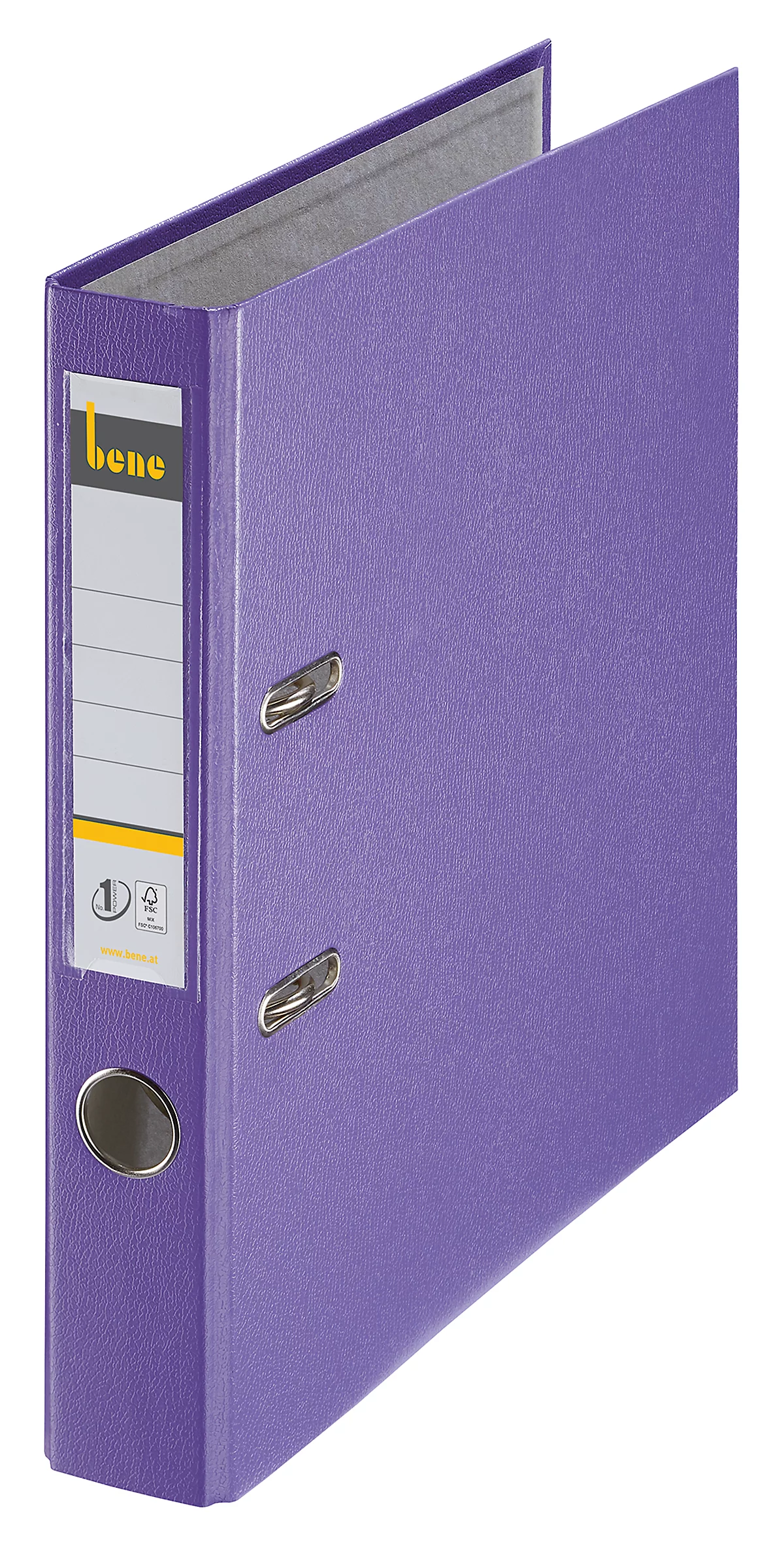 bene Kunststoff-Briefordner, violett, 45 mm Rückenbr.