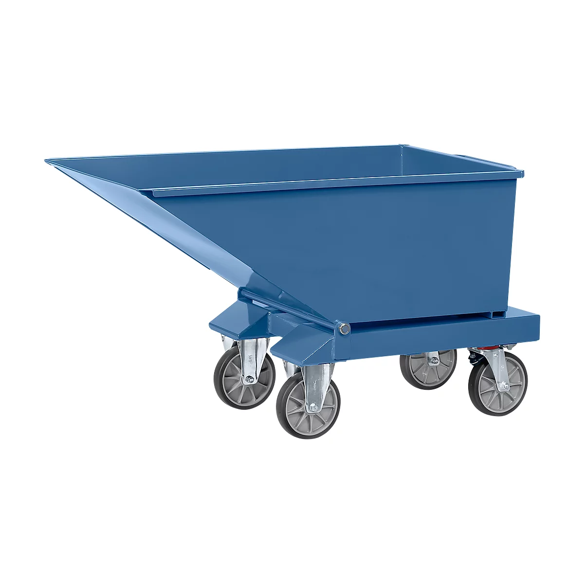 Benne 4701, 250 L, bleu RAL 5007, sans robinet et tamis