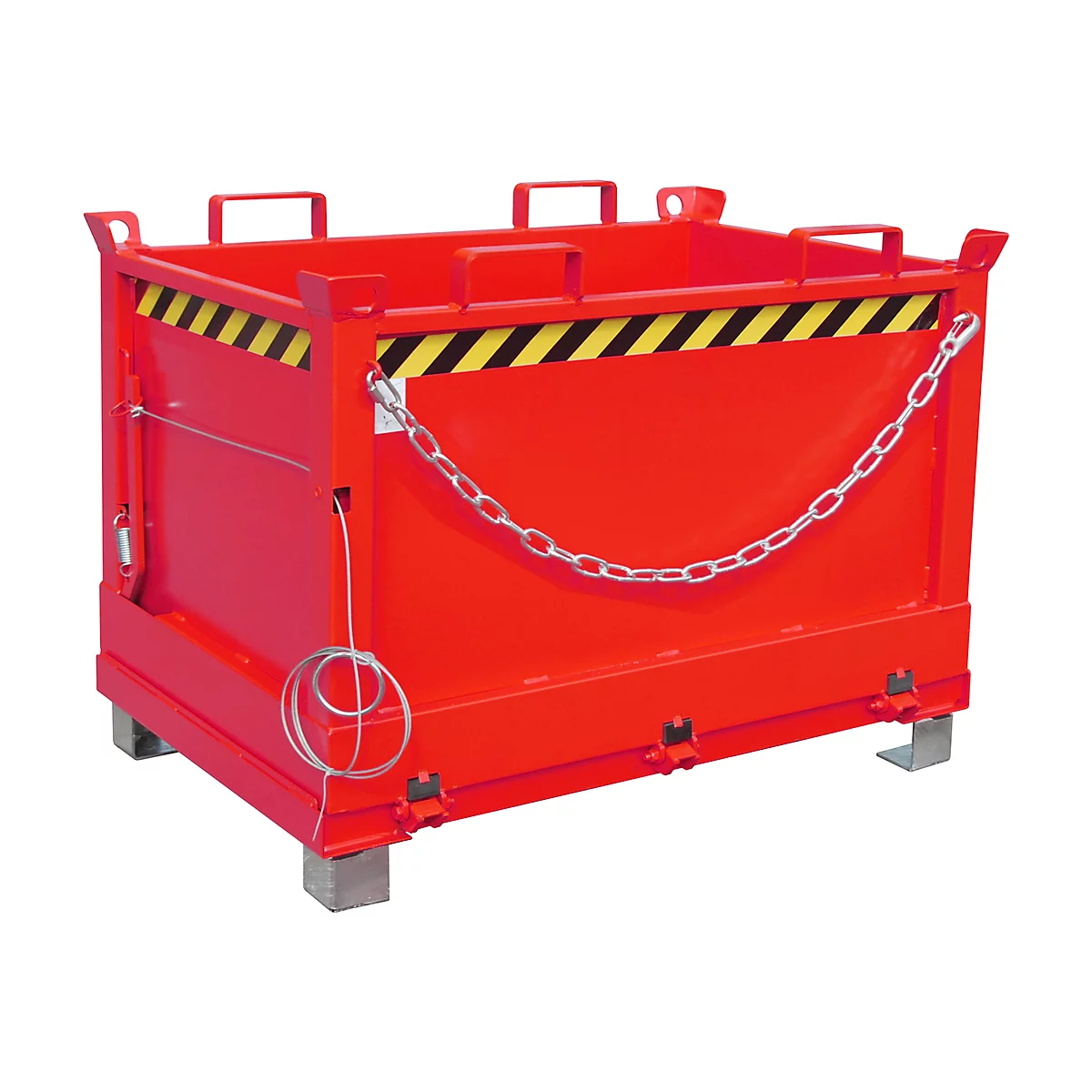 Benne à fond ouvrant FB 500, Benne à fond ouvrant FB 500, L 800 x P 1200 x H 860 mm, rouge