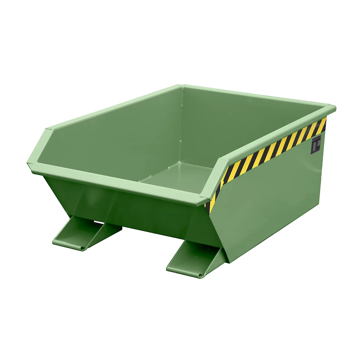 Benne basculante Mini type MGU 270 Bauer, hauteur de déversement 350 mm, contenance 270 L, vert