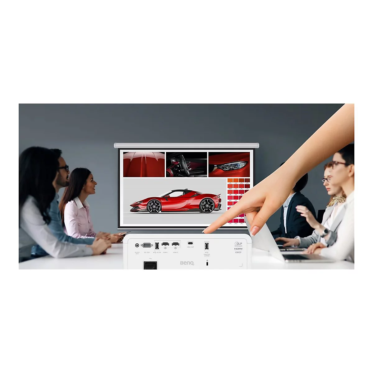 BenQ LW650 - DLP-Projektor - Laser - tragbar - 3D - 4000 ANSI-Lumen