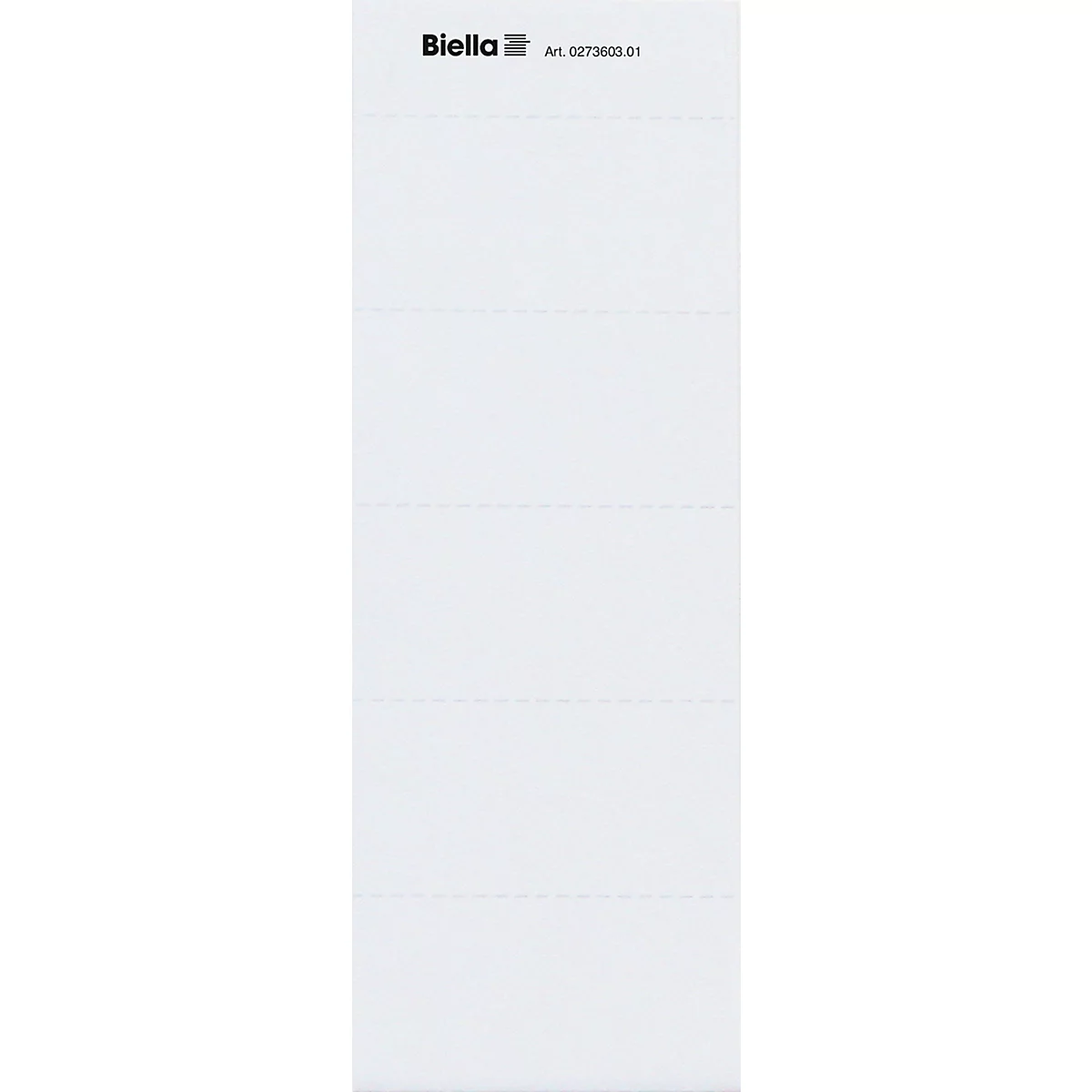 Beschriftungsetiketten Biella, für Hängemappen, B 60 x H 30 mm, 50 Stück, Karton, weiss