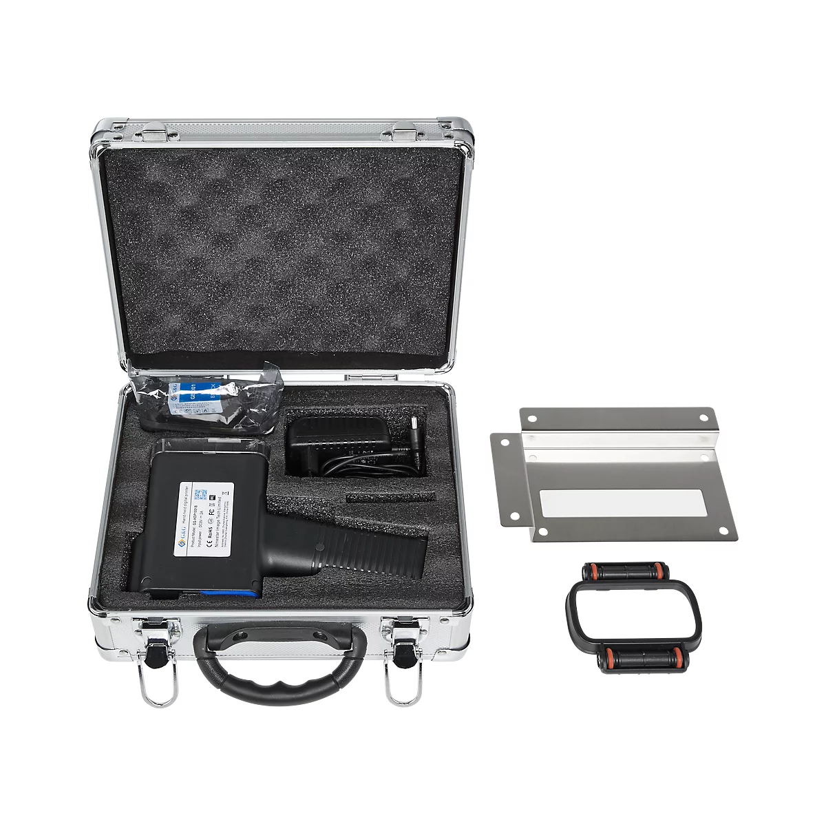 Beschriftungsgerät G & G MP001 3PLUS, 600 x 600 dpi, 60 m/min, bis 10 h Akkulaufzeit, 4,3' Touchscreen, Ladegerät