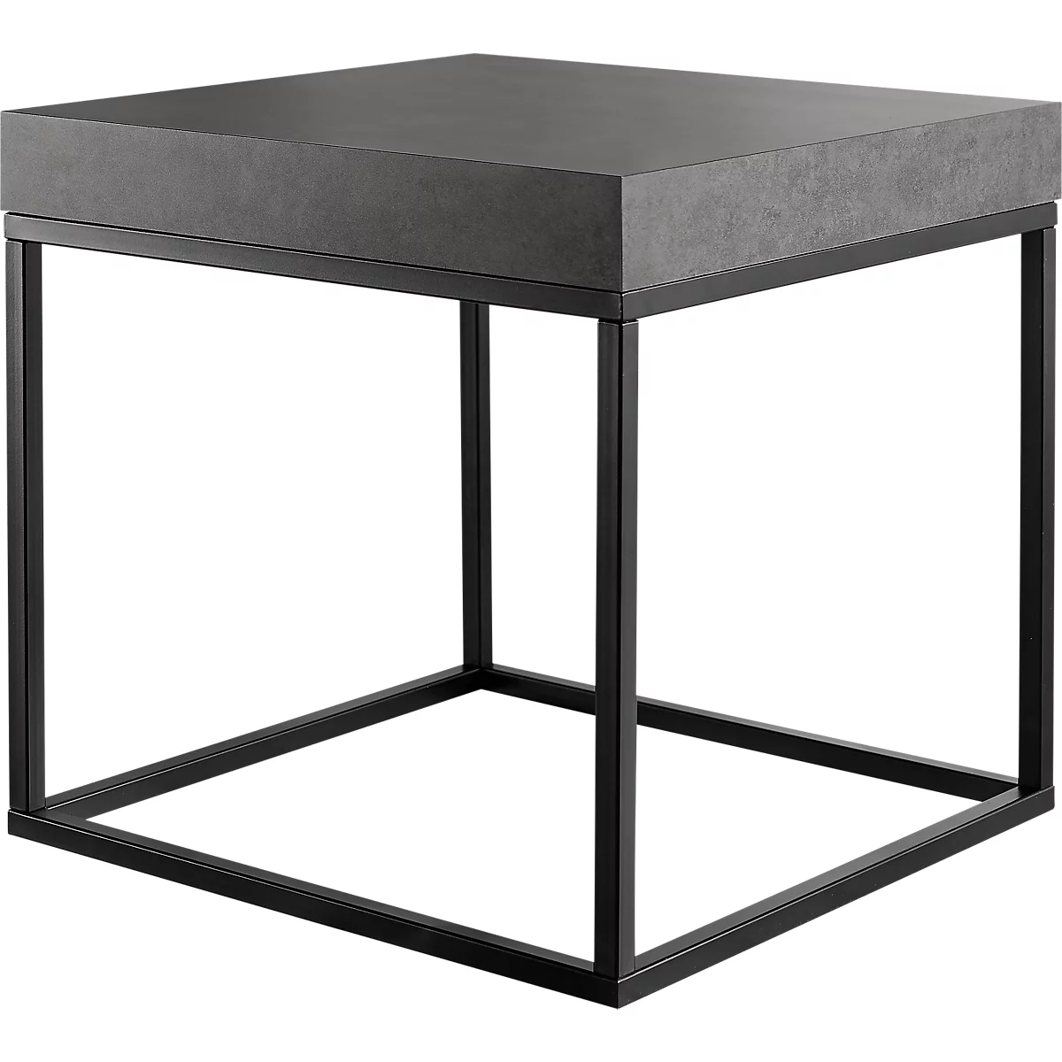 Betonnen bijzettafel, 550 x 550 x 530 mm, zwart