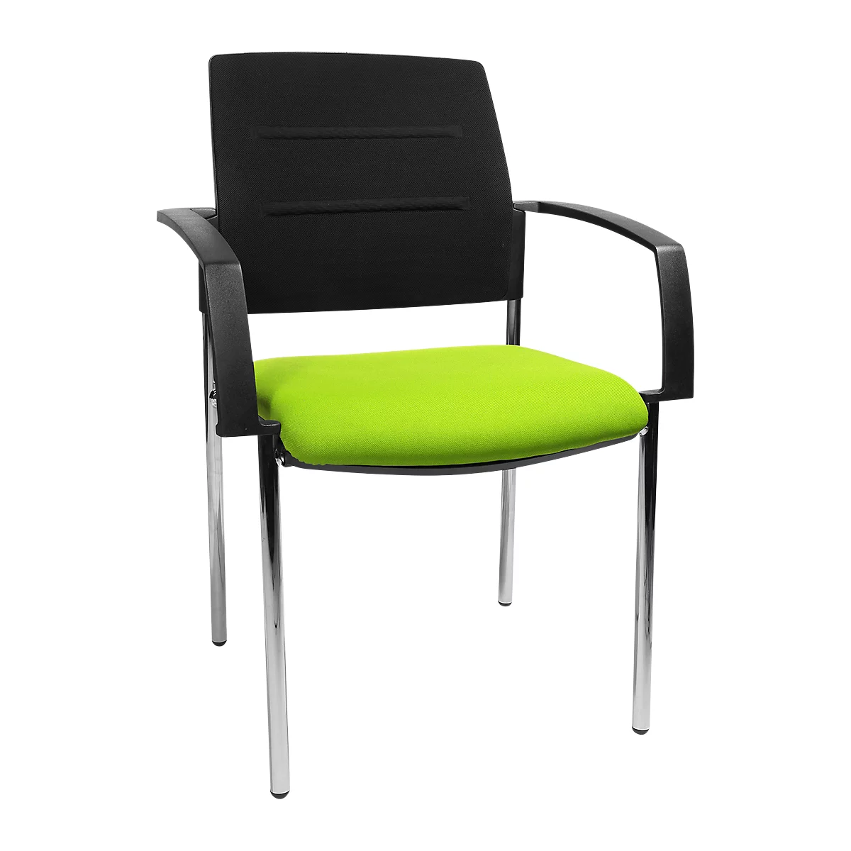Bezoekersstoel SSI Proline Visit S1 - appelgroen en zwart - Schäfer Shop Pure