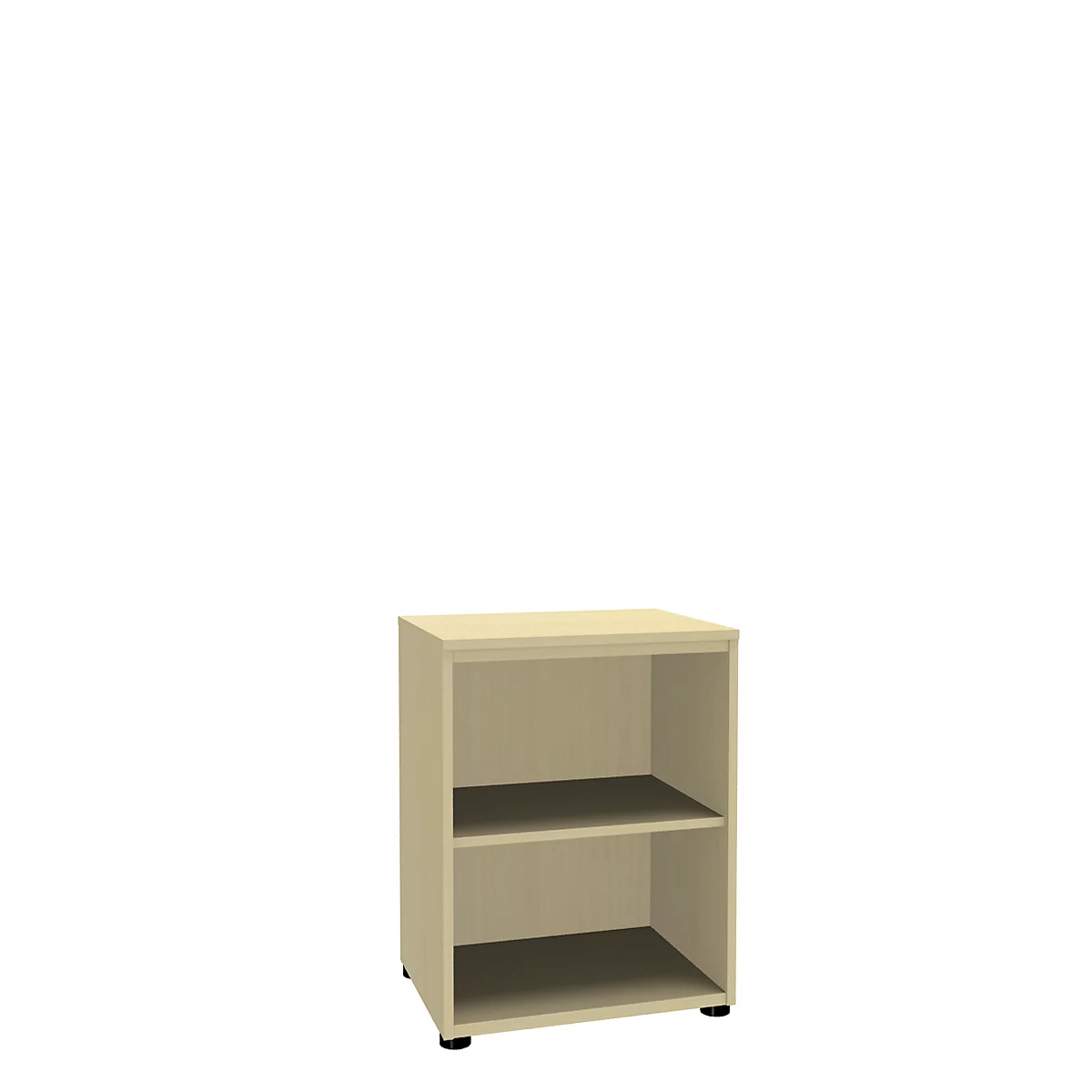 Bibliothèque étagère, 2 HC, panneau de particules fines, l. 600 P 450 x H 820 mm, décor érable