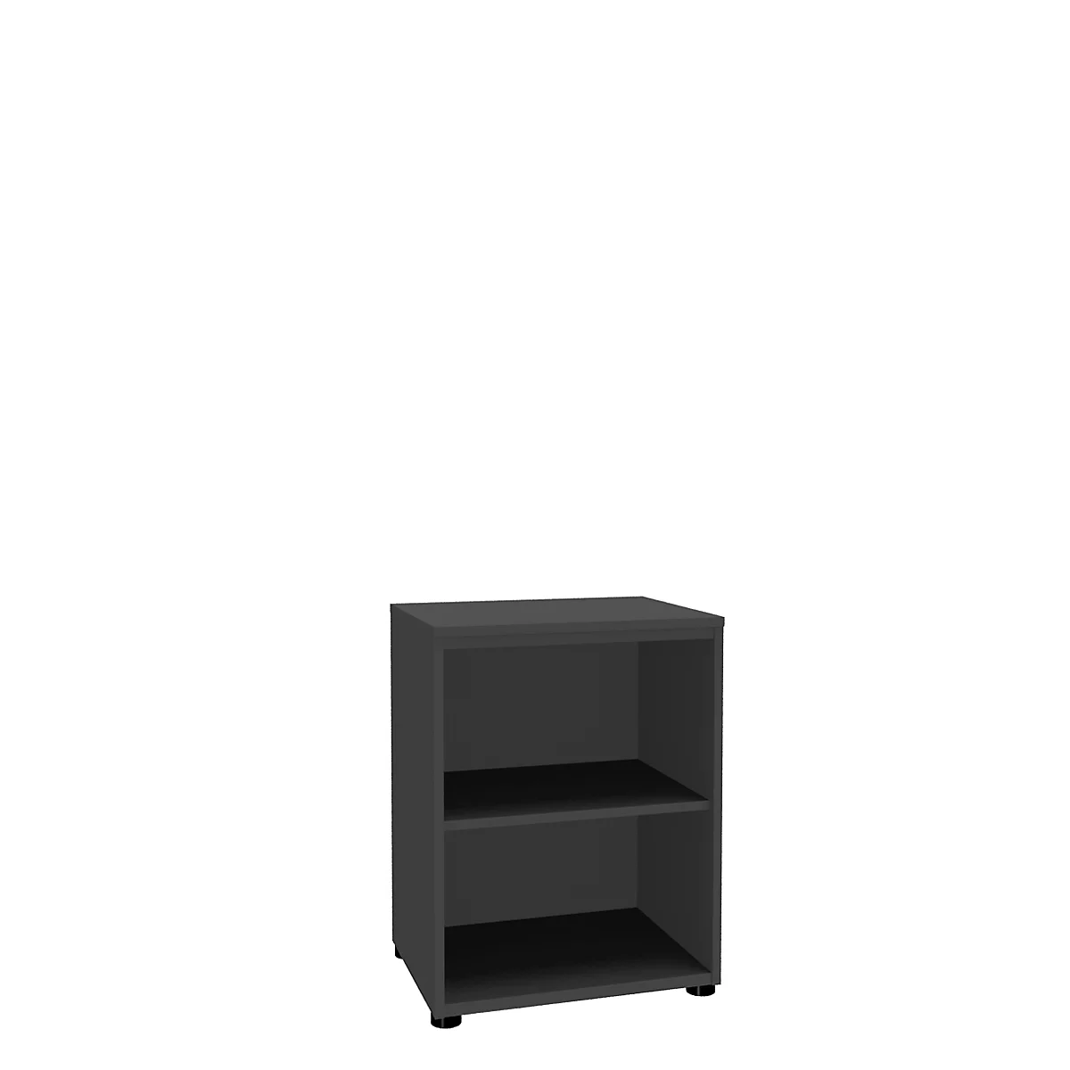 Bibliothèque étagère, 2 HC, panneau de particules fines, l. 600 P 450 x H 820 mm, graphite