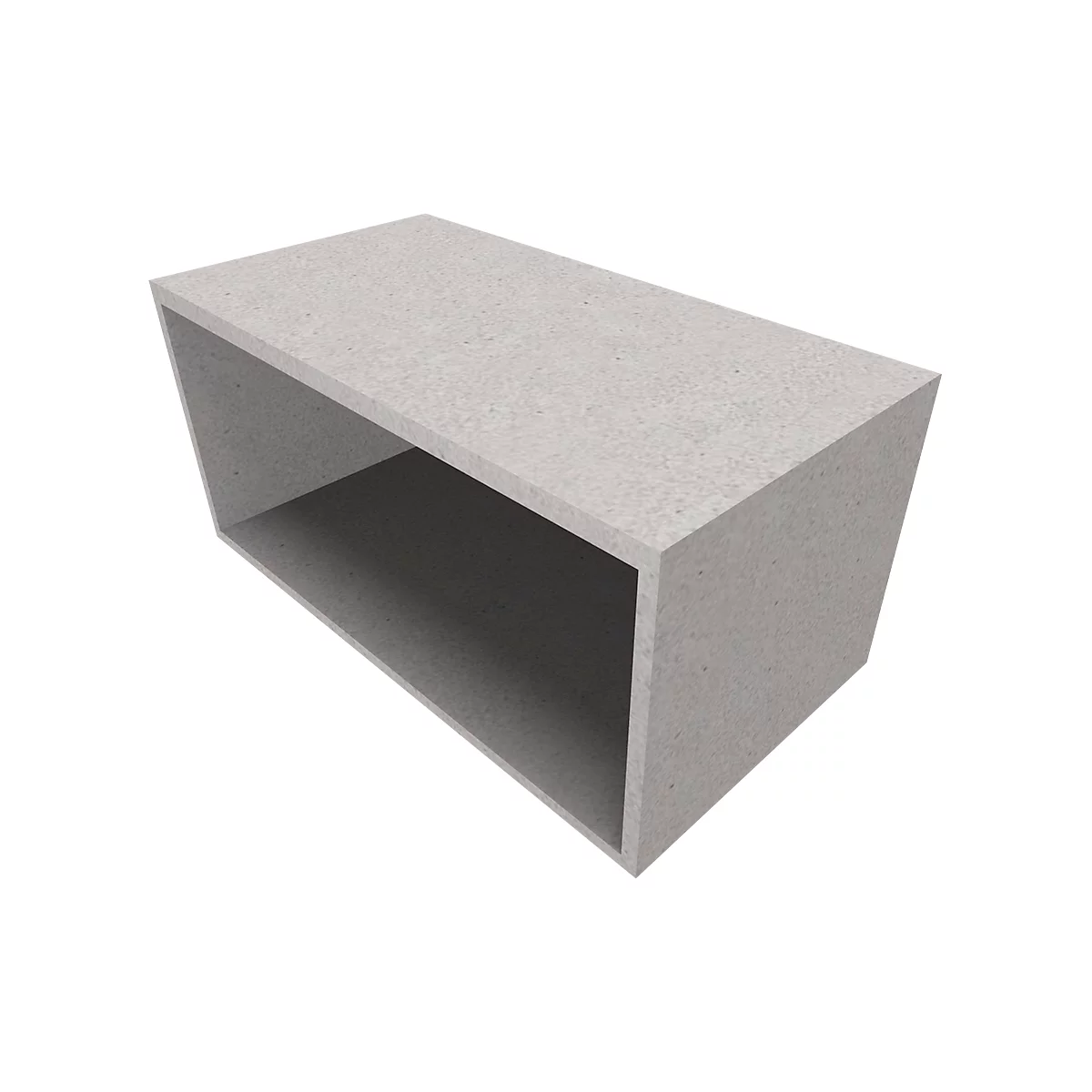 Bibliothèque étagère SOLUS PLAY, 1 HC, l. 800 x P 420 x H 374 mm, gris céramique