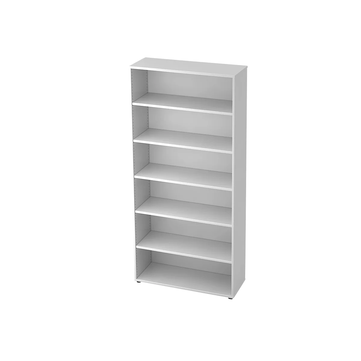 Bibliothèque étagère TOPAS LINE, 6 HC, 5 étagères, l. 1000 x P 400 x H 2156 mm, blanc