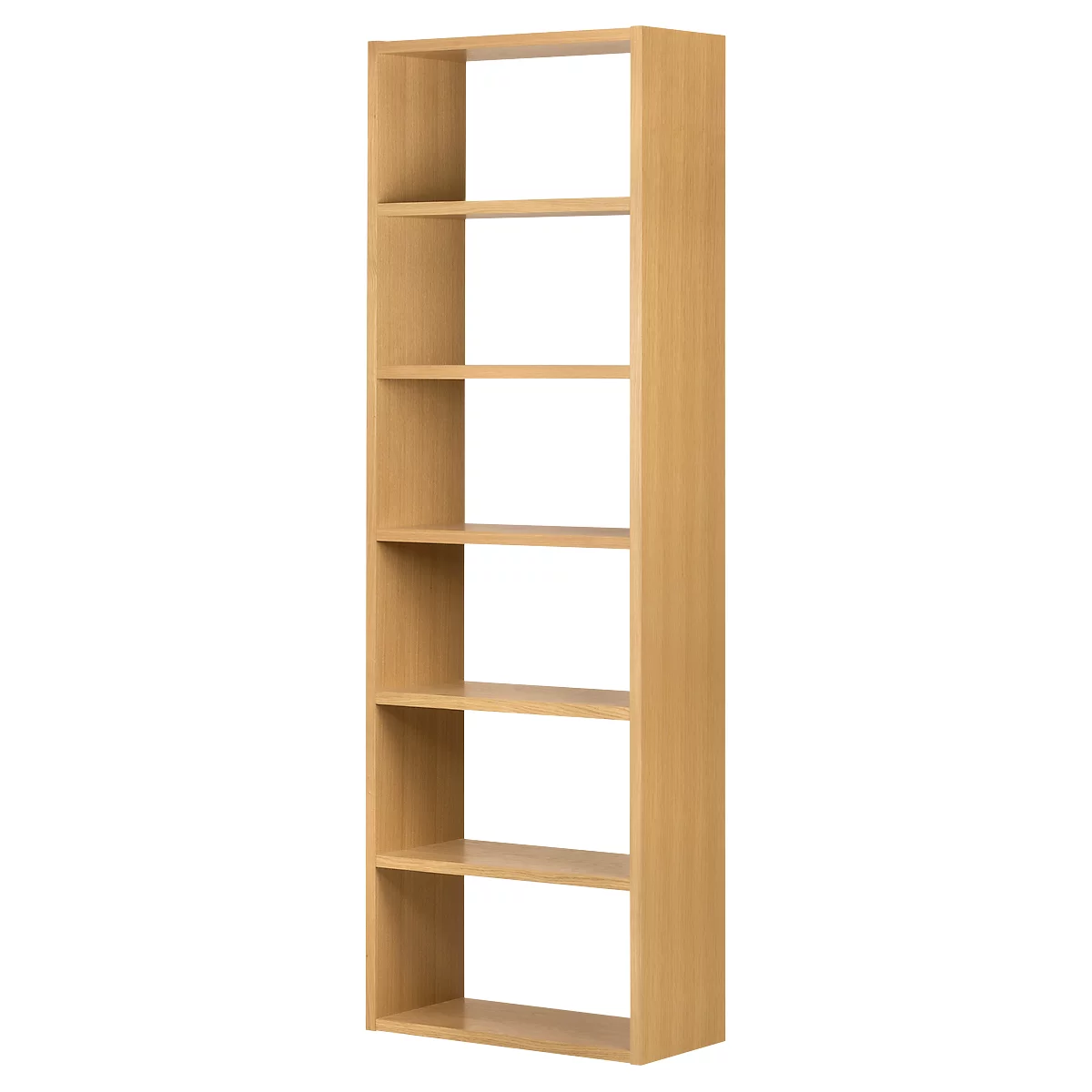 Bibliothèque étagères murale Pombal, 6 HC, l. 740 x P 340 x H 2240 mm, extensible, décor chêne sauvage