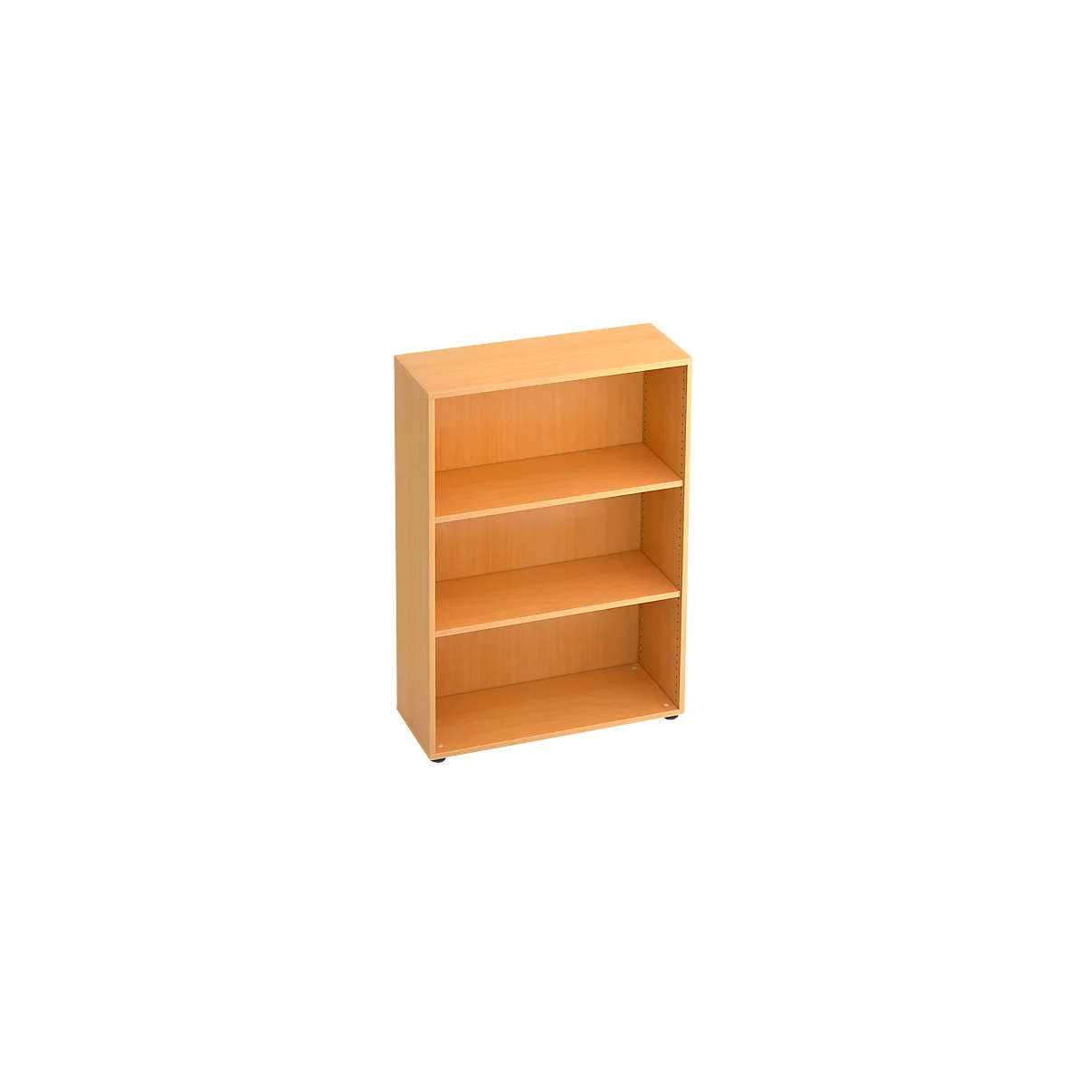 Bibliothèque étagères TARA, 3 HC, empilable, l. 800 x P 330 x H 1144 mm, décor hêtre