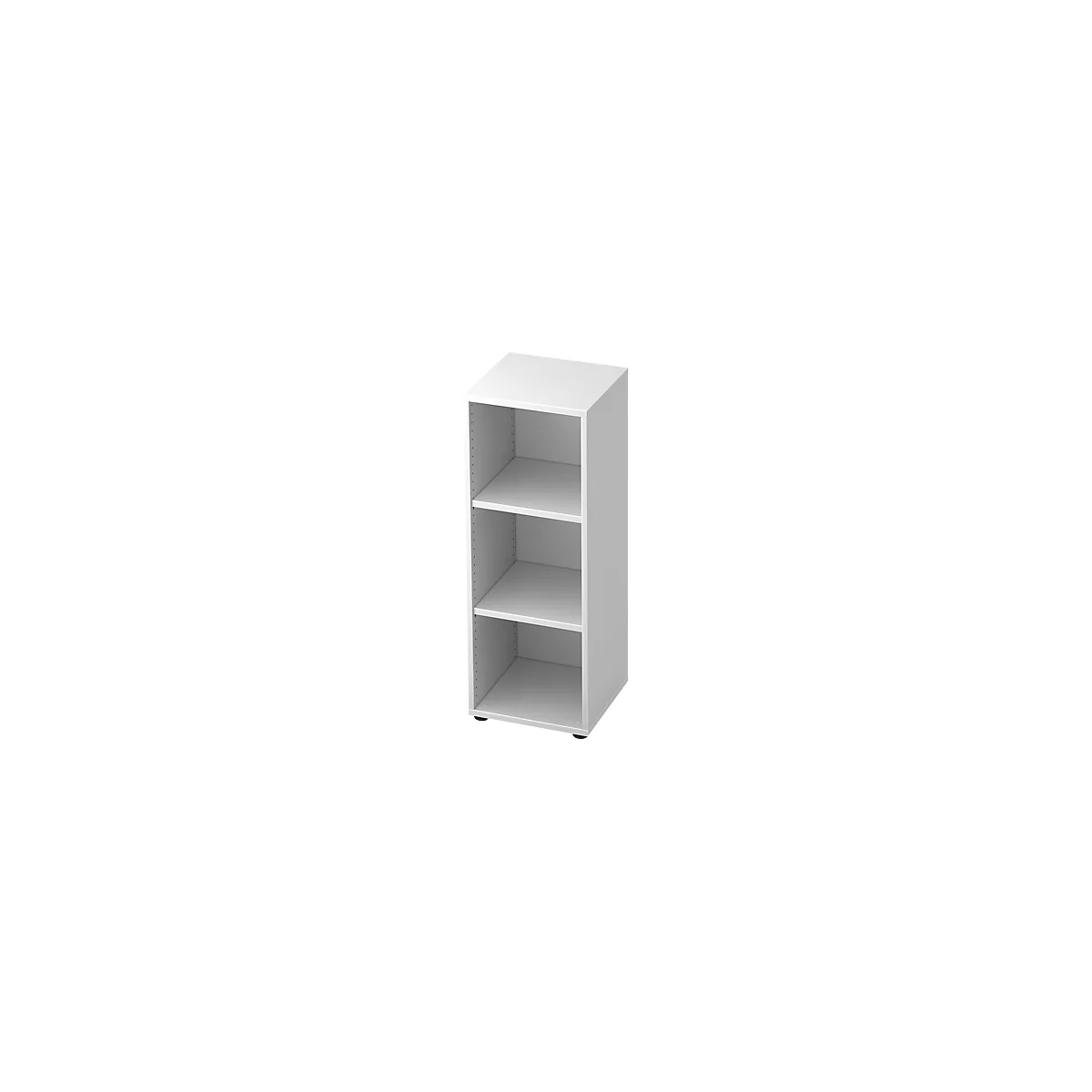 Bibliothèque étagères TOPAS LINE, 3 HC, panneau de particules, l. 400 x P 400 x H 1100 mm, blanc