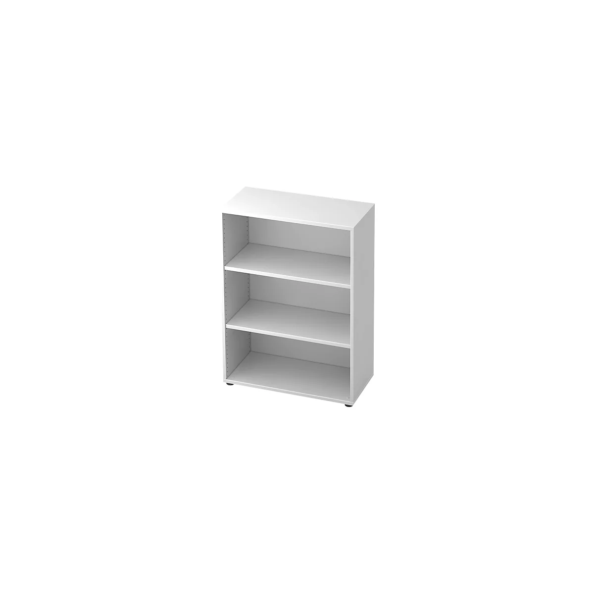 Bibliothèque étagères TOPAS LINE, 3 HC, panneau de particules, l. 400 x P 800 x H 1100 mm, blanc
