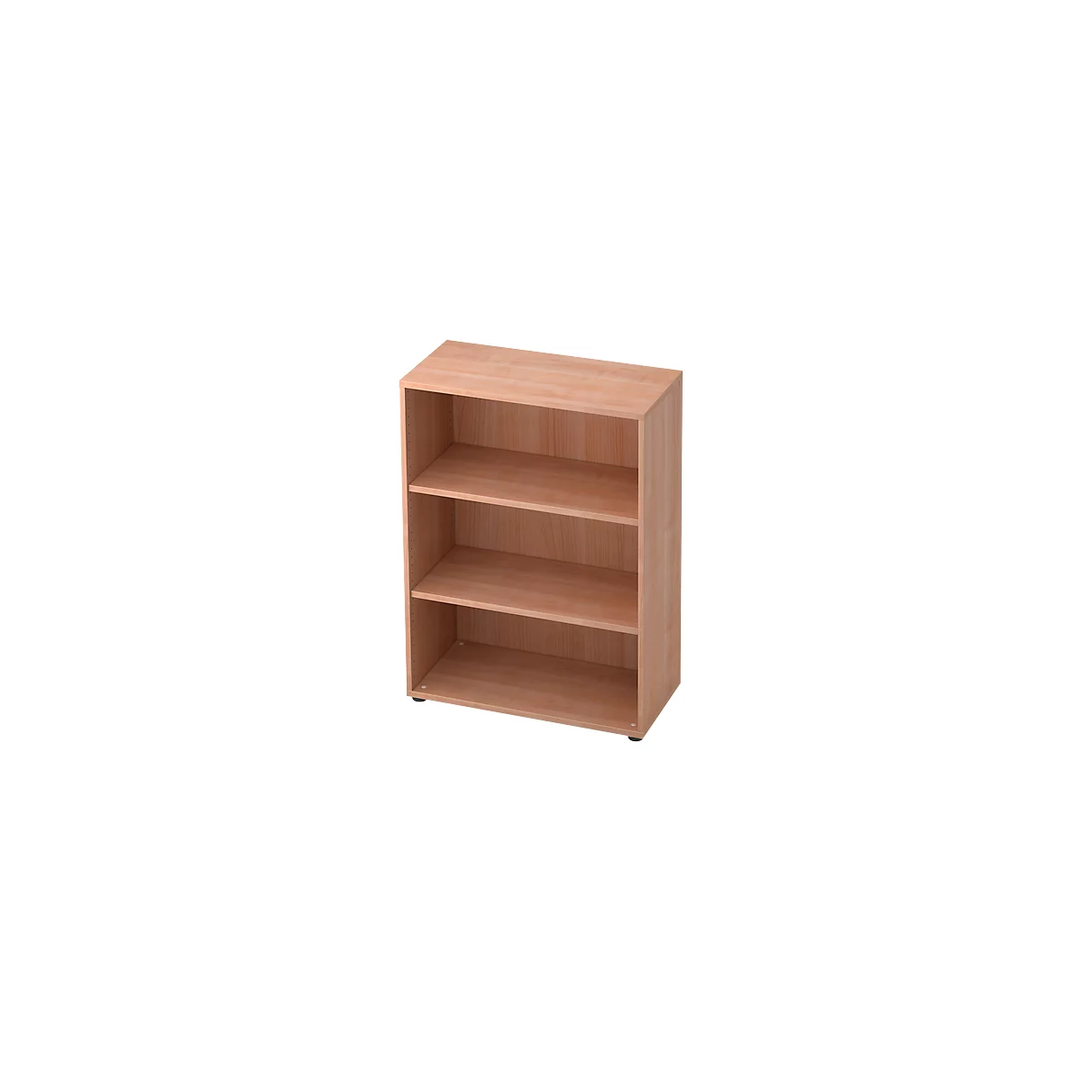 Bibliothèque étagères TOPAS LINE, 3 HC, panneau de particules, l. 400 x P 800 x H 1100 mm, décor noyer